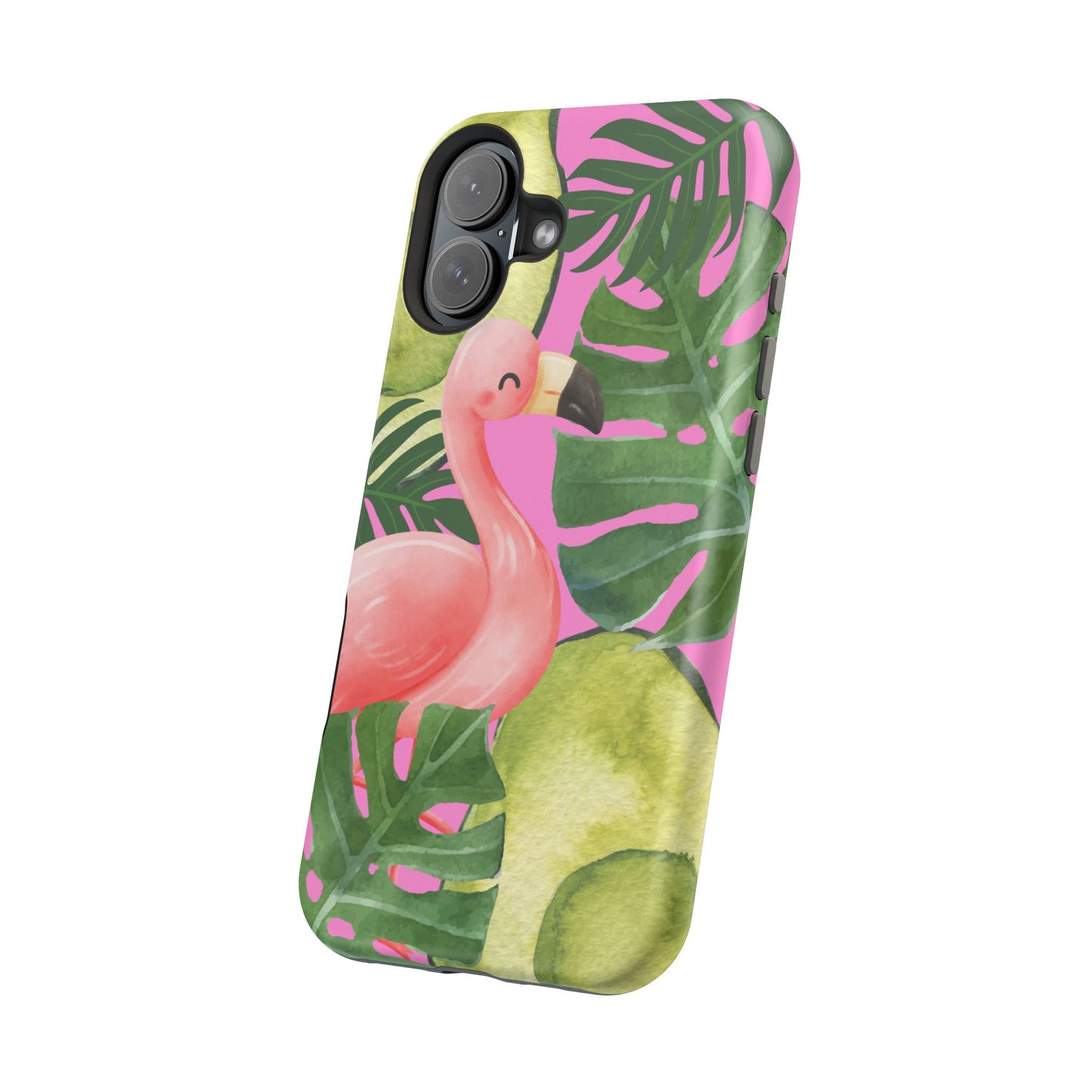 Tropical Flamingo, Cute, Summer Vibes MAGNETIC Tough Phone Case