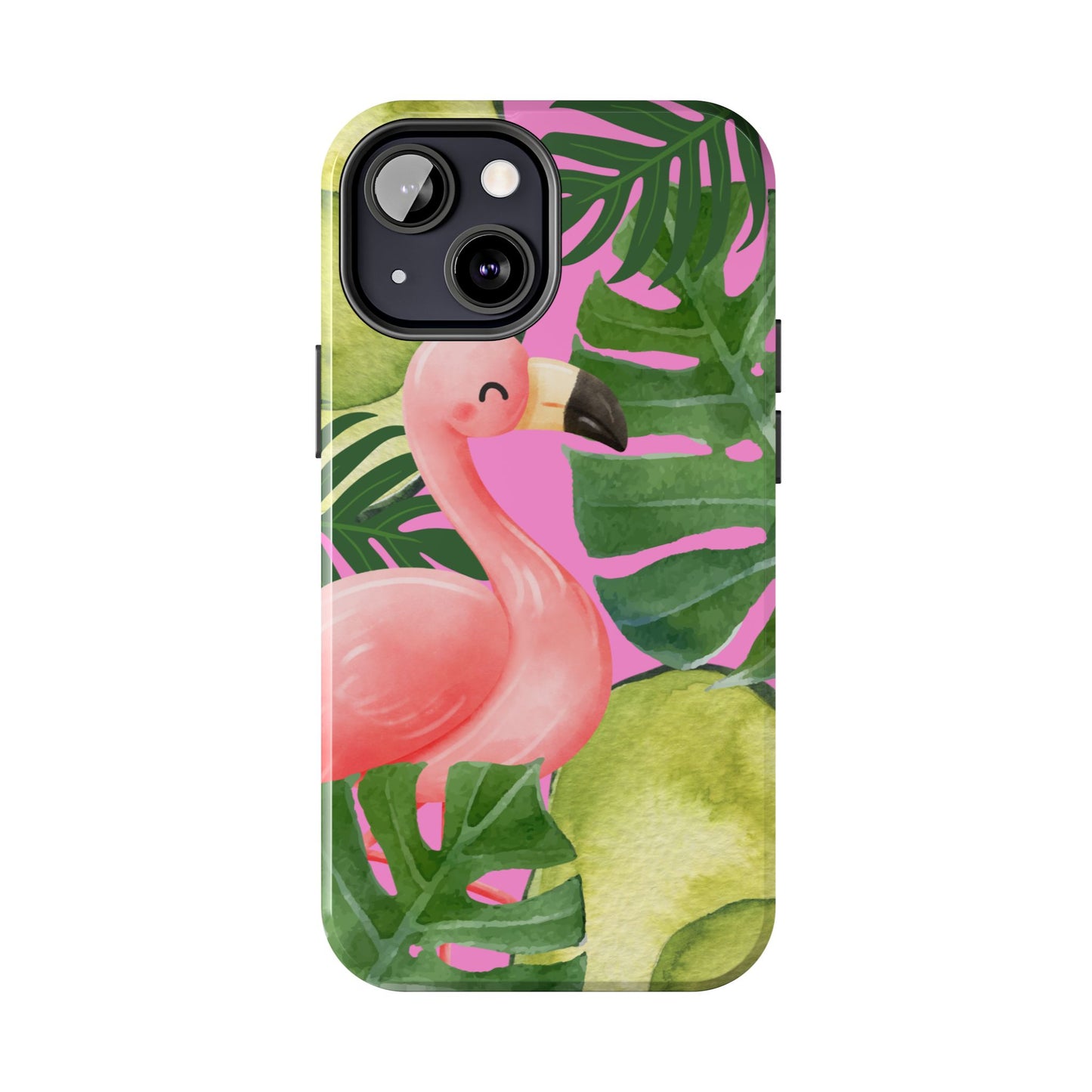 Tropical Flamingo, Cute, Summer Vibes Tough Phone Case