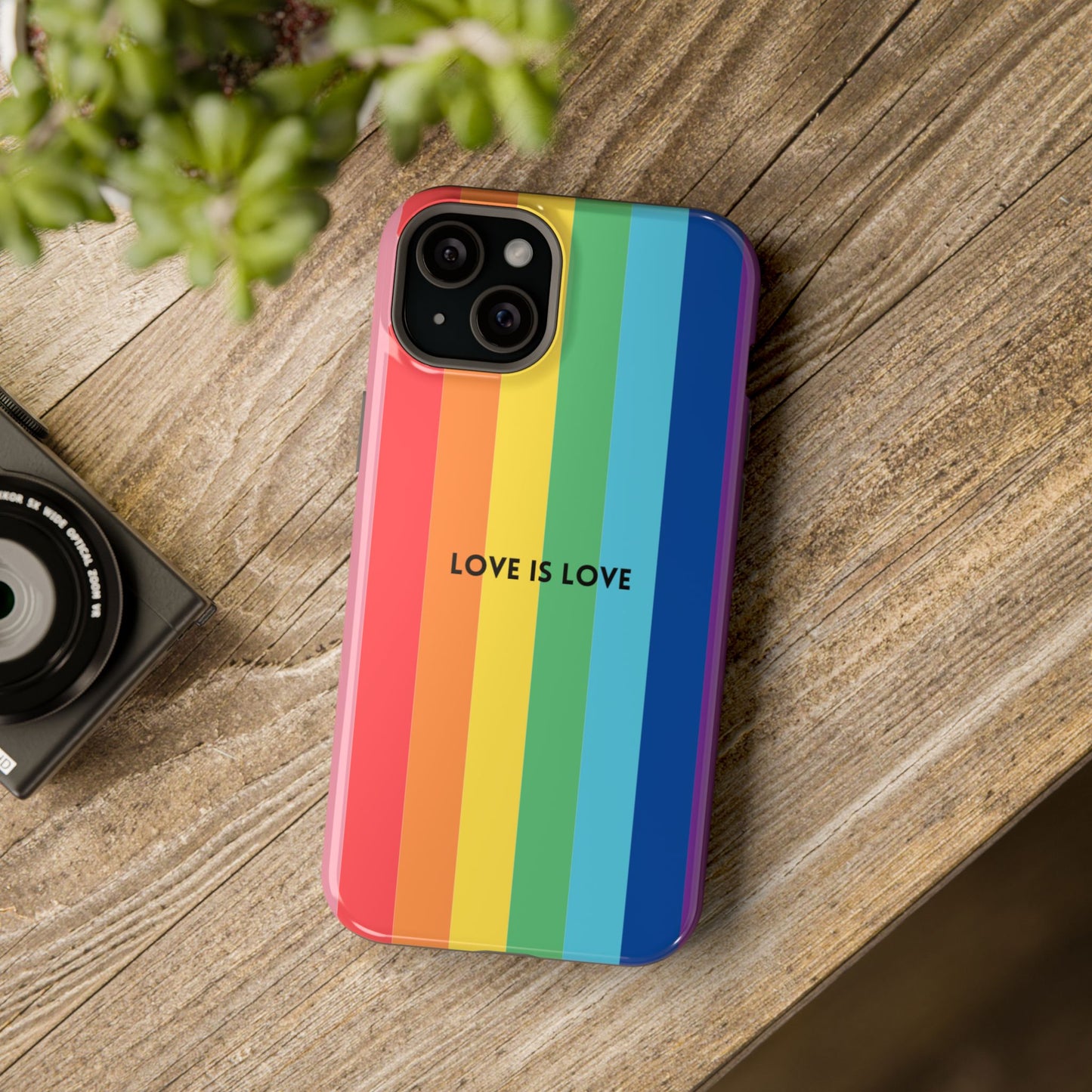 lOVE IS LOVE- Rainbow, LGBTQ+ Pride MAGNETIC Phone Case