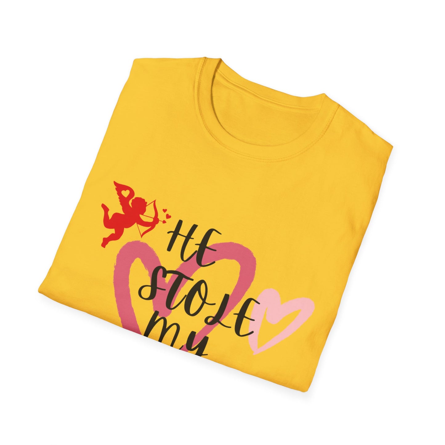 He Stole My Heart Unisex T-Shirt - Cute Valentine’s Day Couple Shift