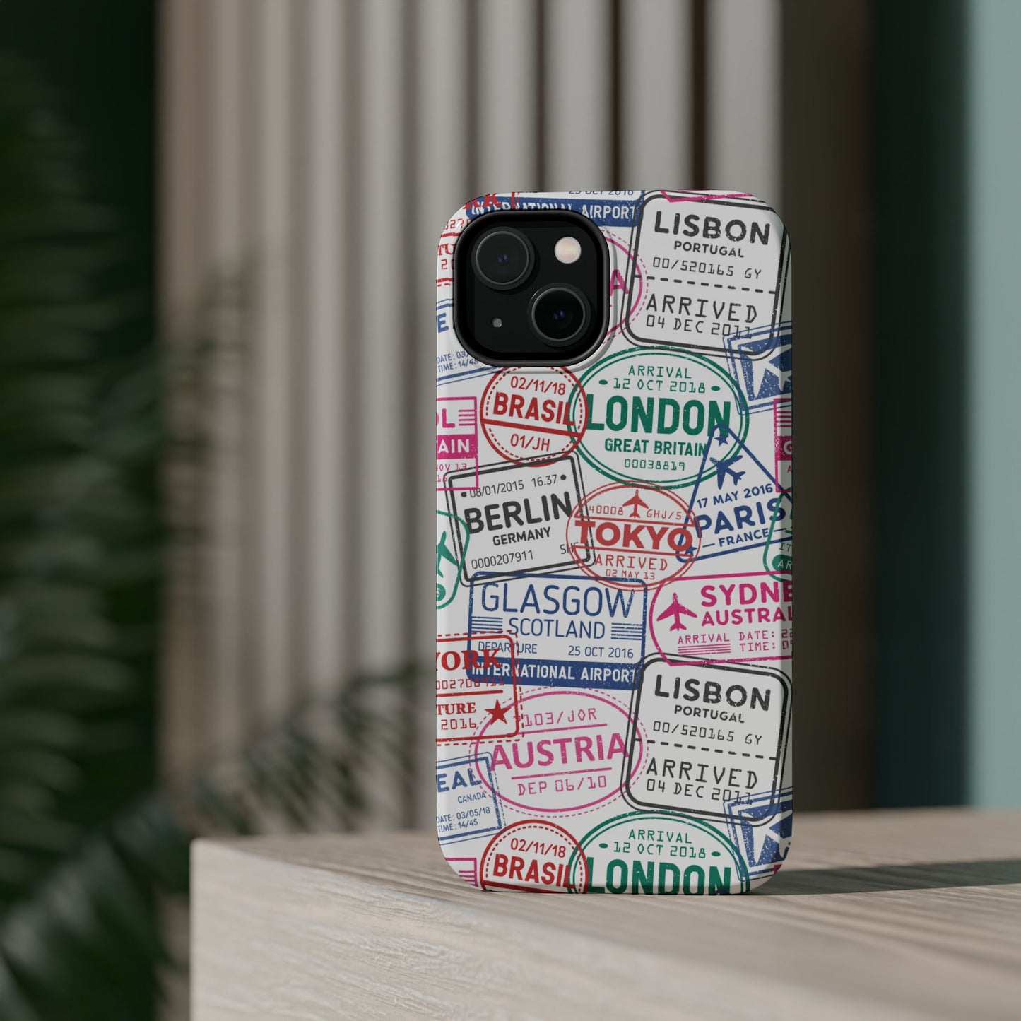 Travel-Inspired, Passport, Travelers, Adventure Stamp, Unique MAGNETIC Phone Case