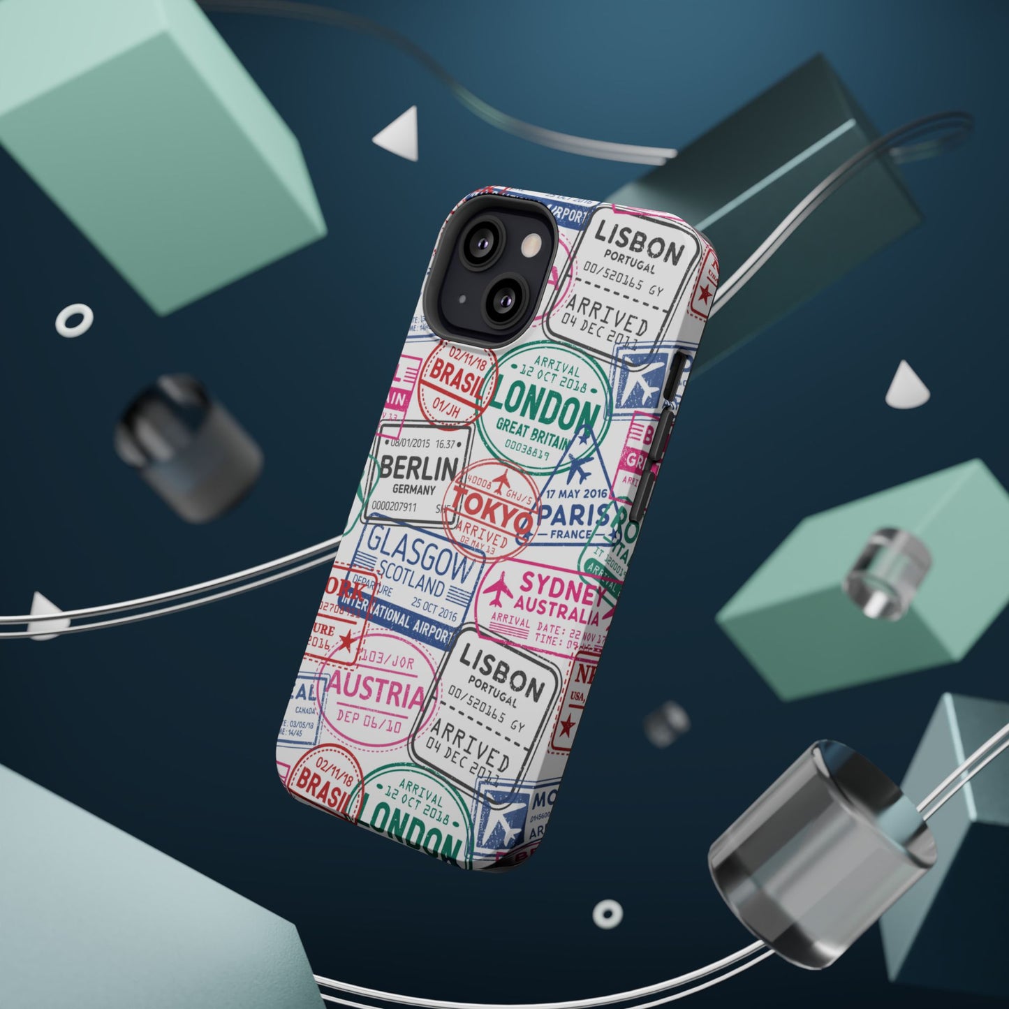 Travel-Inspired, Passport, Travelers, Adventure Stamp, Unique MAGNETIC Phone Case