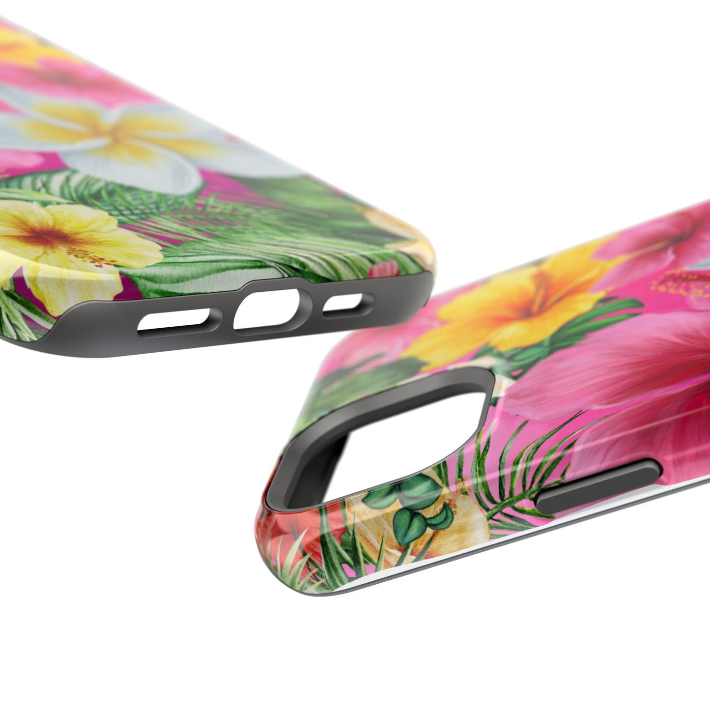 Tropical Floral MAGNETIC Phone Case - Tough, Durable, Chic Protection, Summer Vibes, Gift for Her