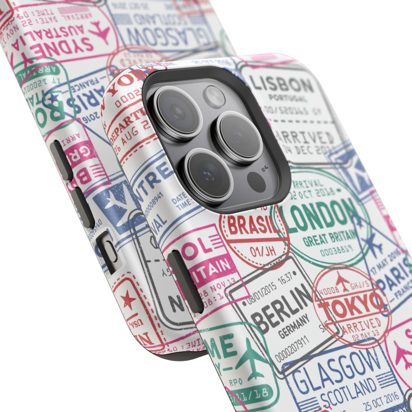 Travel-Inspired, Passport, Travelers, Adventure Stamp, Unique MAGNETIC Phone Case