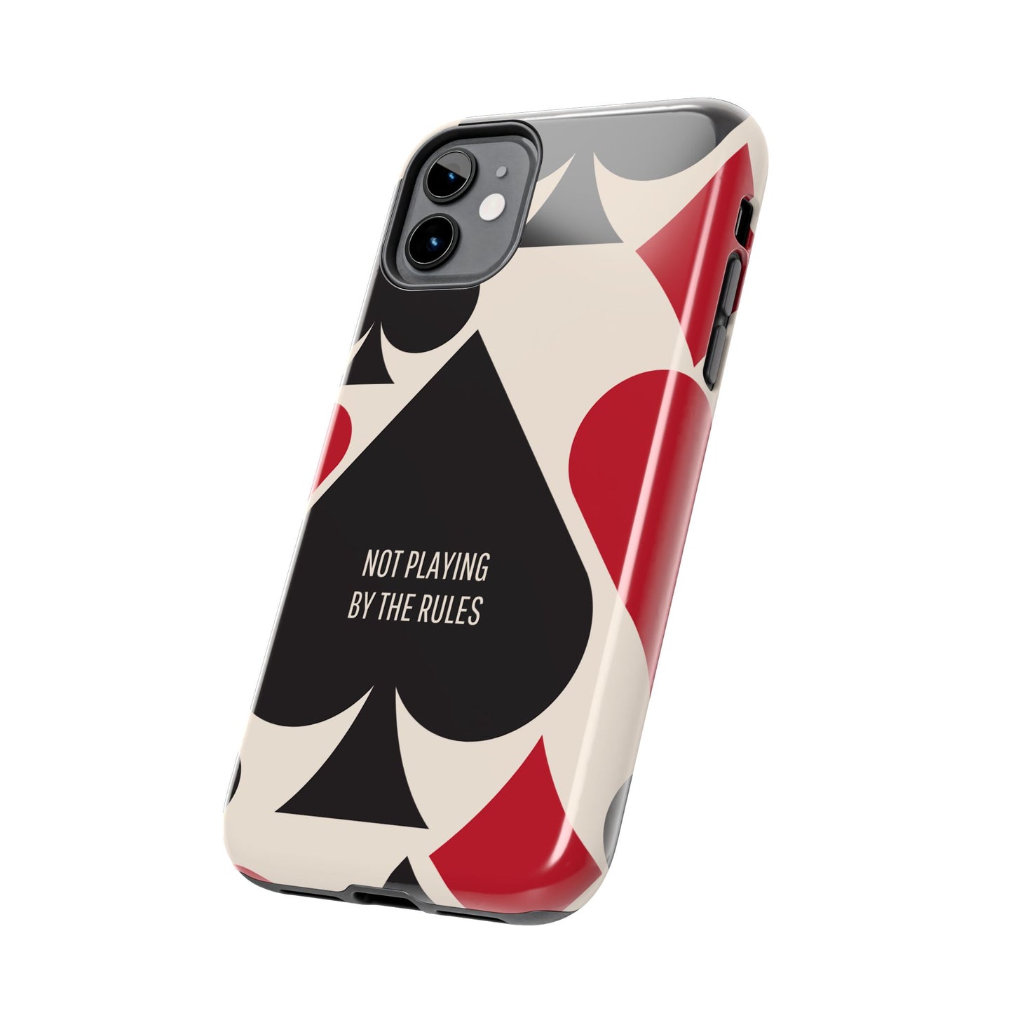 Bold Playing Card Tough Phone Case - Not Playing by the Rules