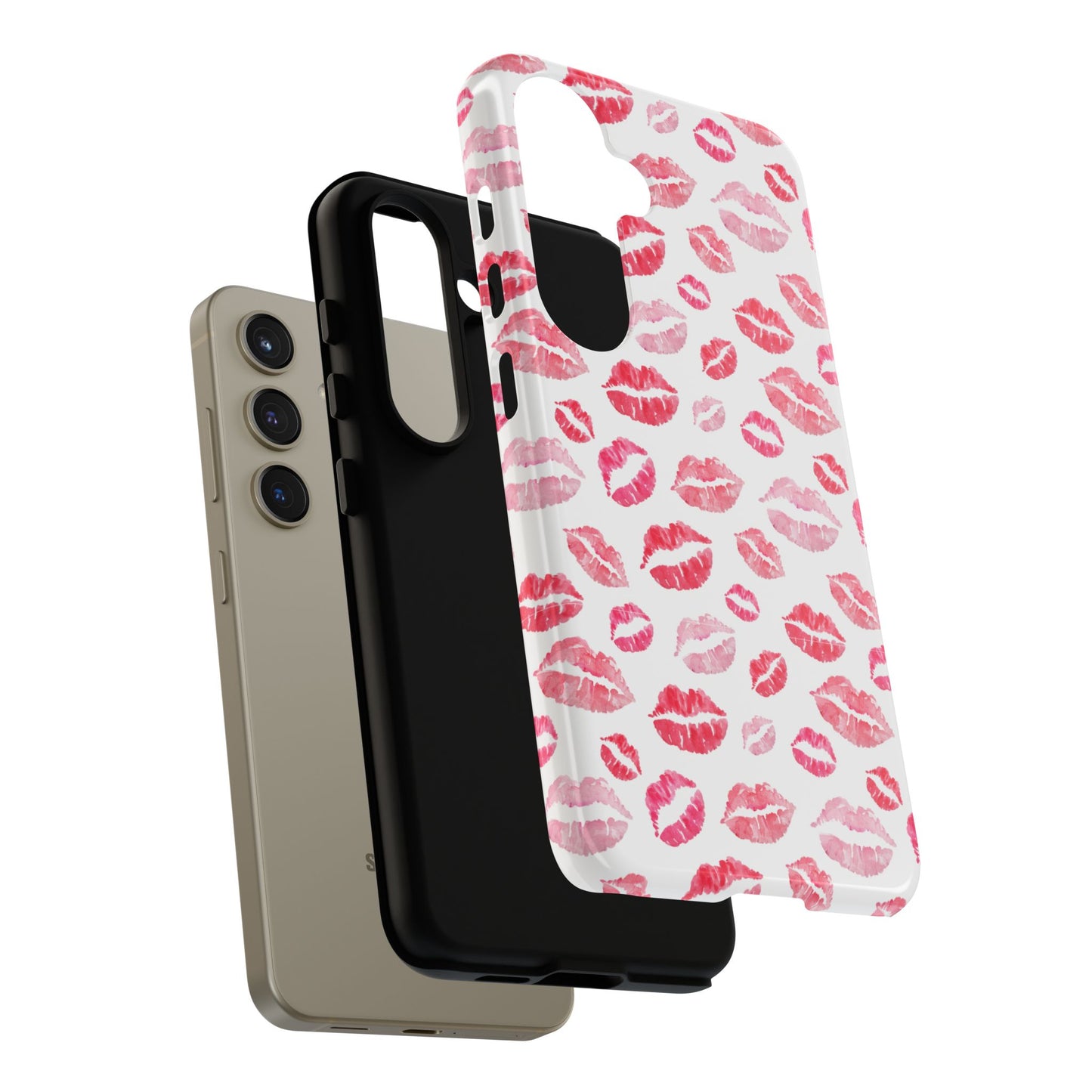 Kiss Pattern Tough Phone Cases, Cute, Unique for Samsung