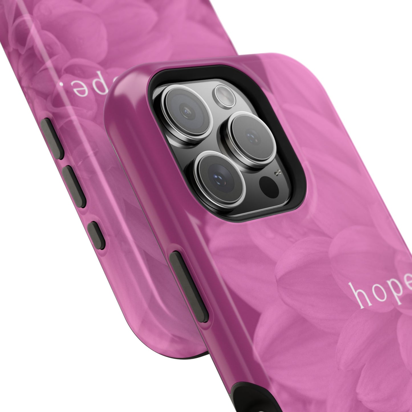Hopeful, Inspirational Pink Flower Design Phone Case