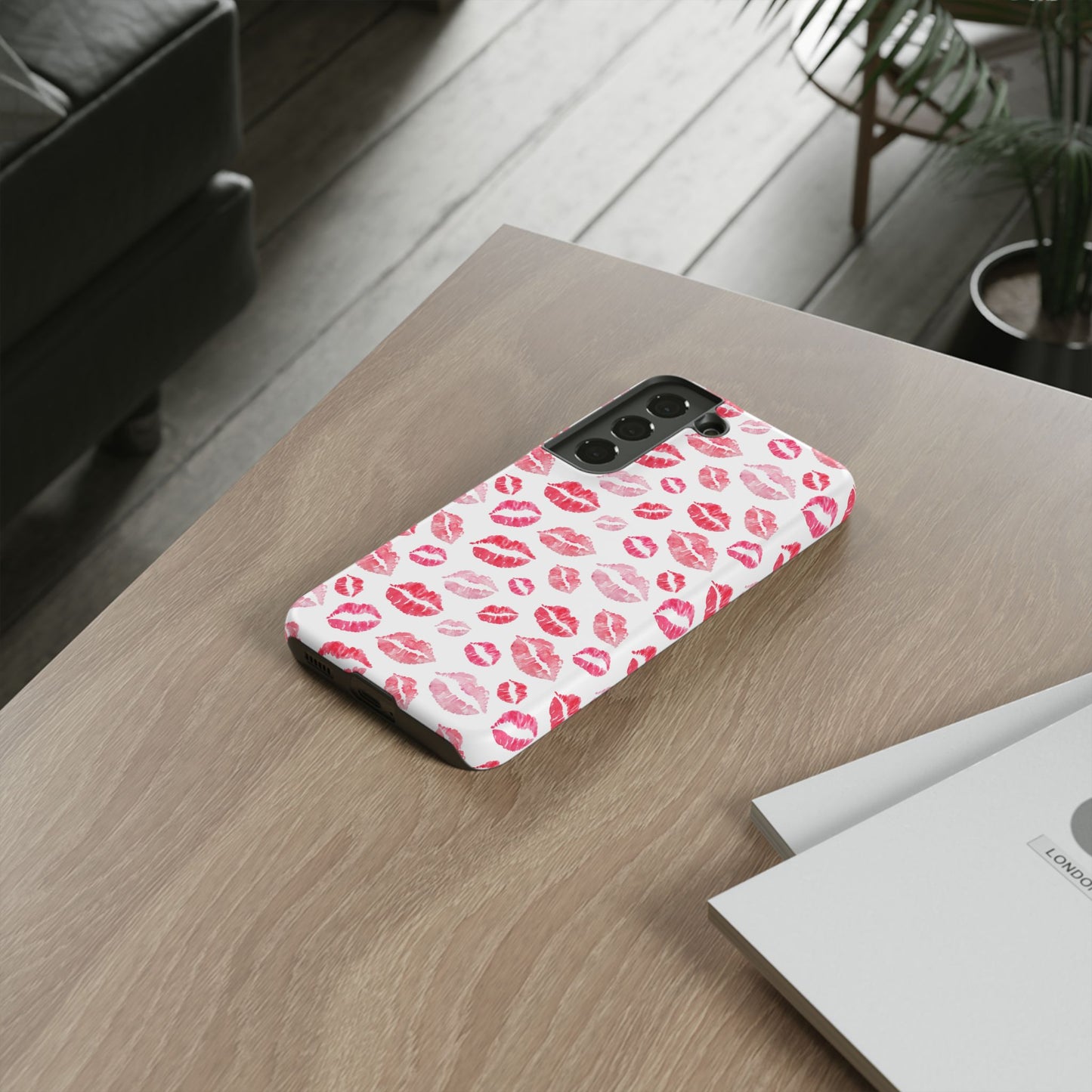 Kiss Pattern Tough Phone Cases, Cute, Unique for Samsung