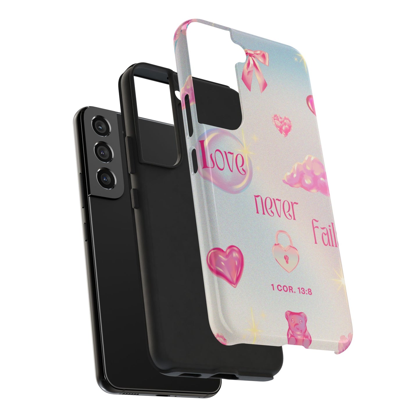 Love Never Fails Bible Verse Tough Phone Case