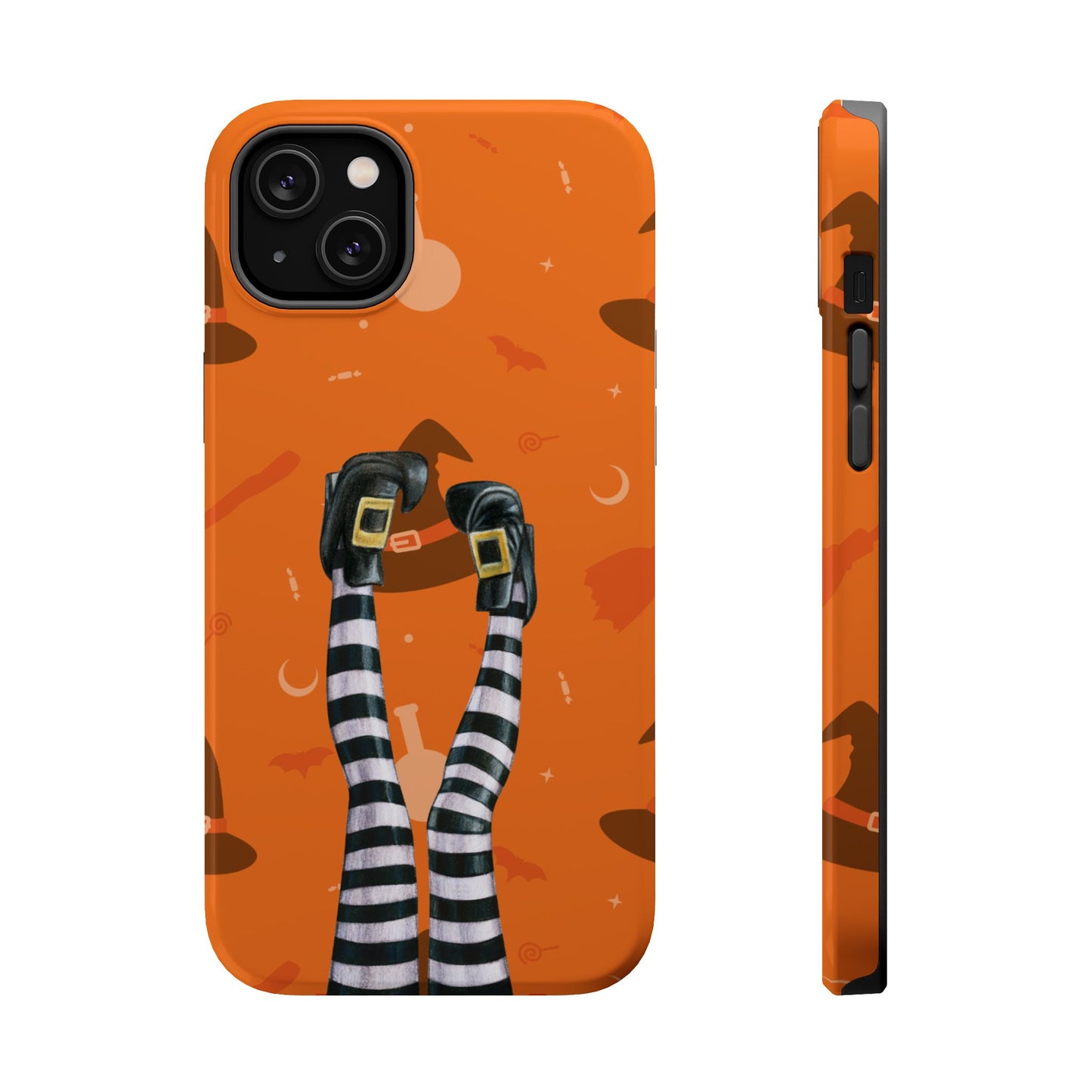 Halloween Magnetic Phone Case, Spooky Design, Witch Legs for Iphone