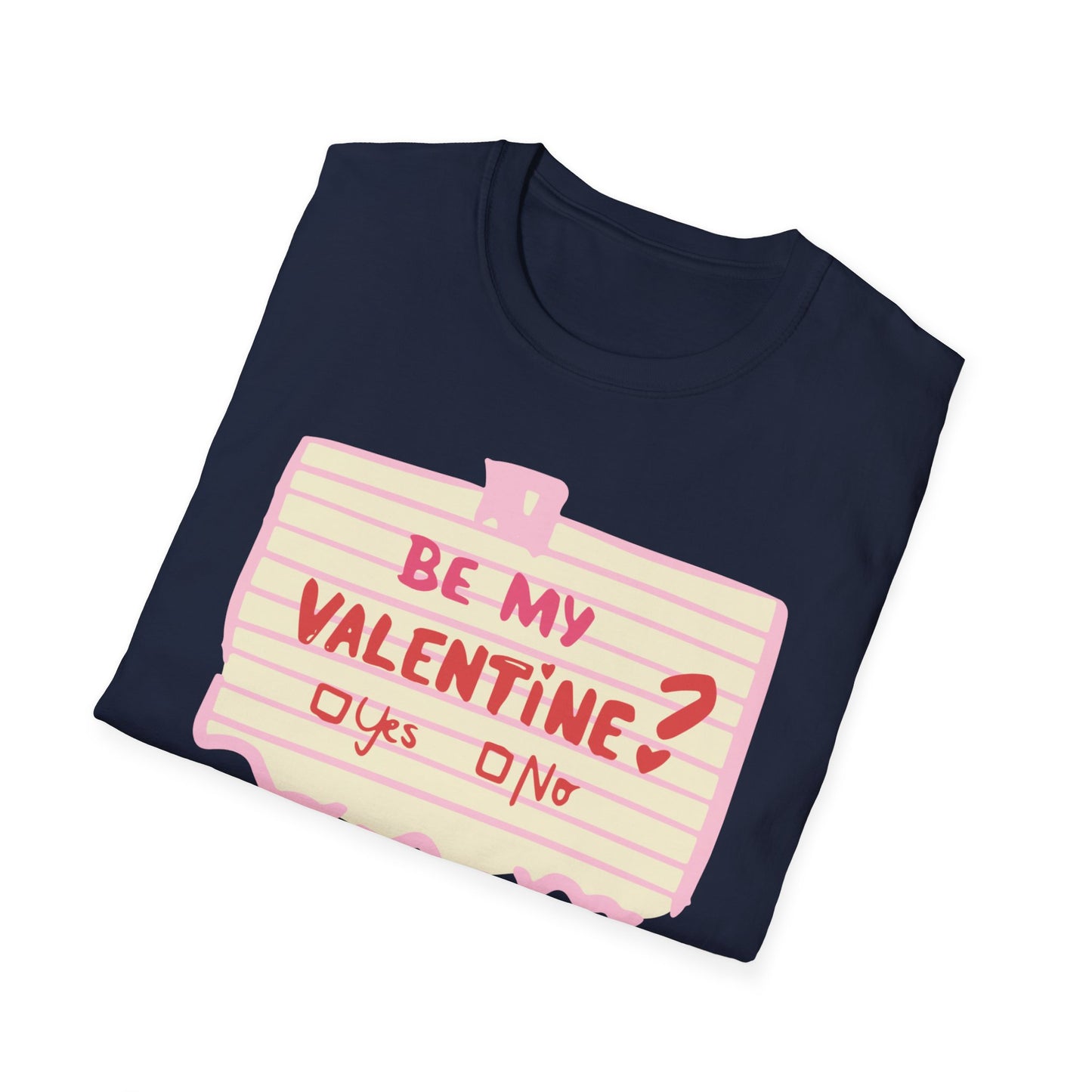 Couples Heart Graphic Unisex Softstyle T-Shirt - 'Yes or No' Design
