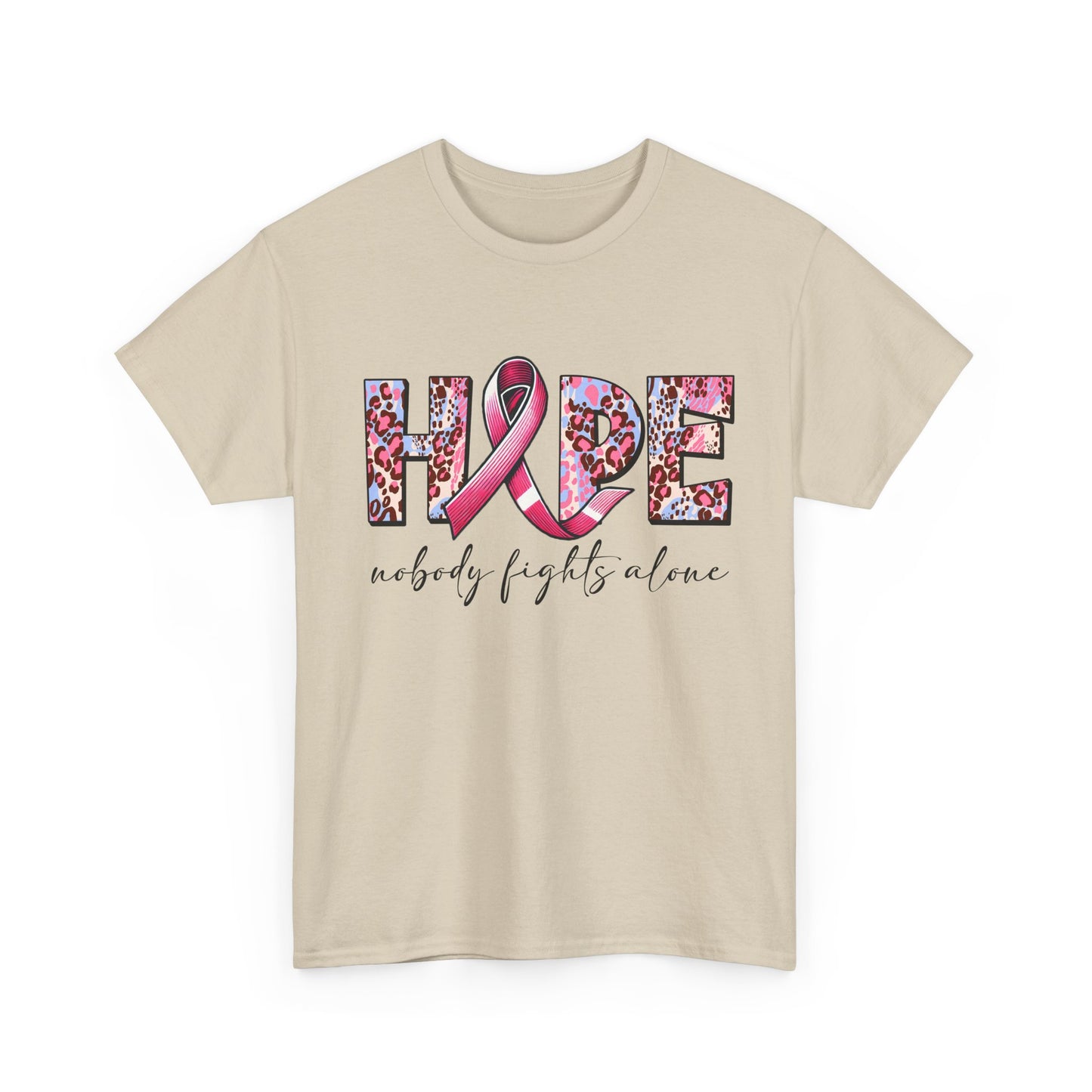 Hope & Support Unisex Tee - Nobody Fights Alone