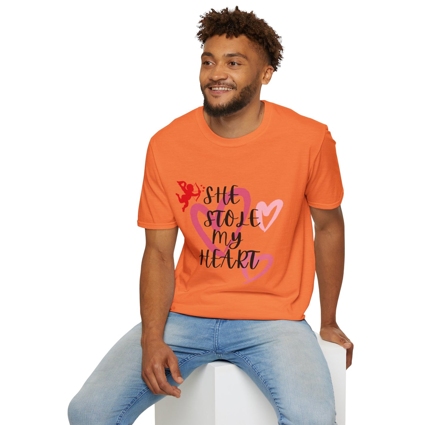 SHe Stole My Heart Unisex T-Shirt - Cute Valentine’s Day Couple Shift