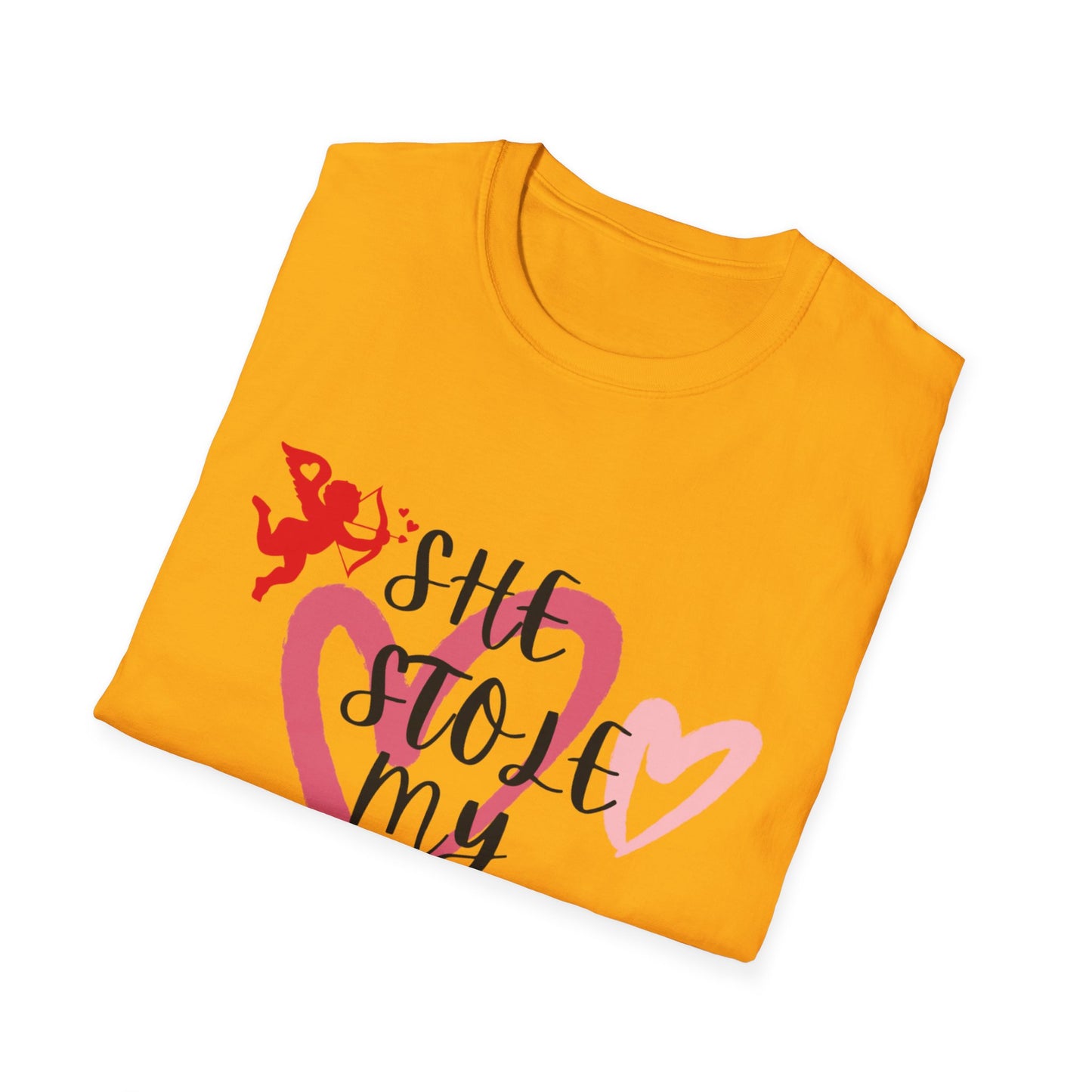 SHe Stole My Heart Unisex T-Shirt - Cute Valentine’s Day Couple Shift