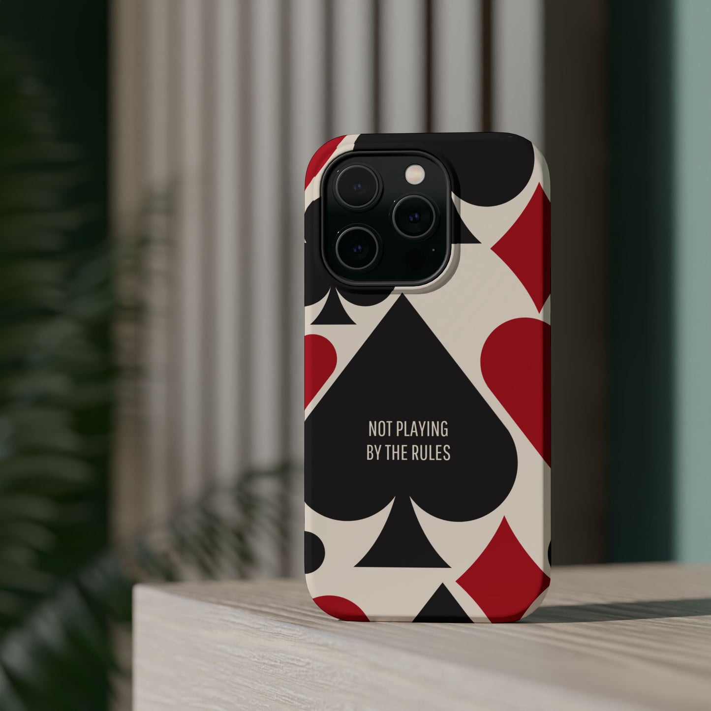 Bold Playing Card Tough Phone Case - Not Playing by the Rules for Iphone