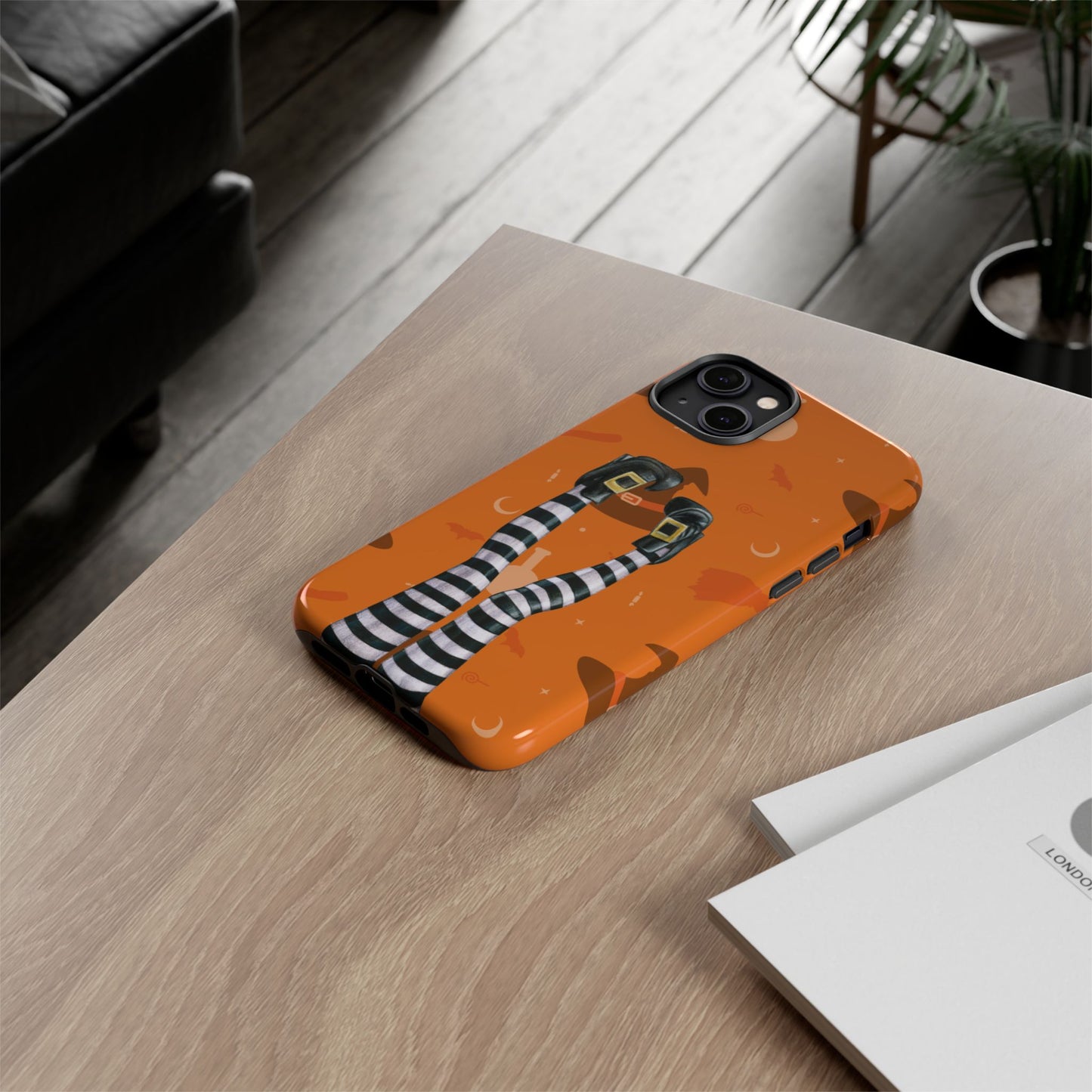 Halloween Phone Case, Spooky Design, Witch Legs for Iphone