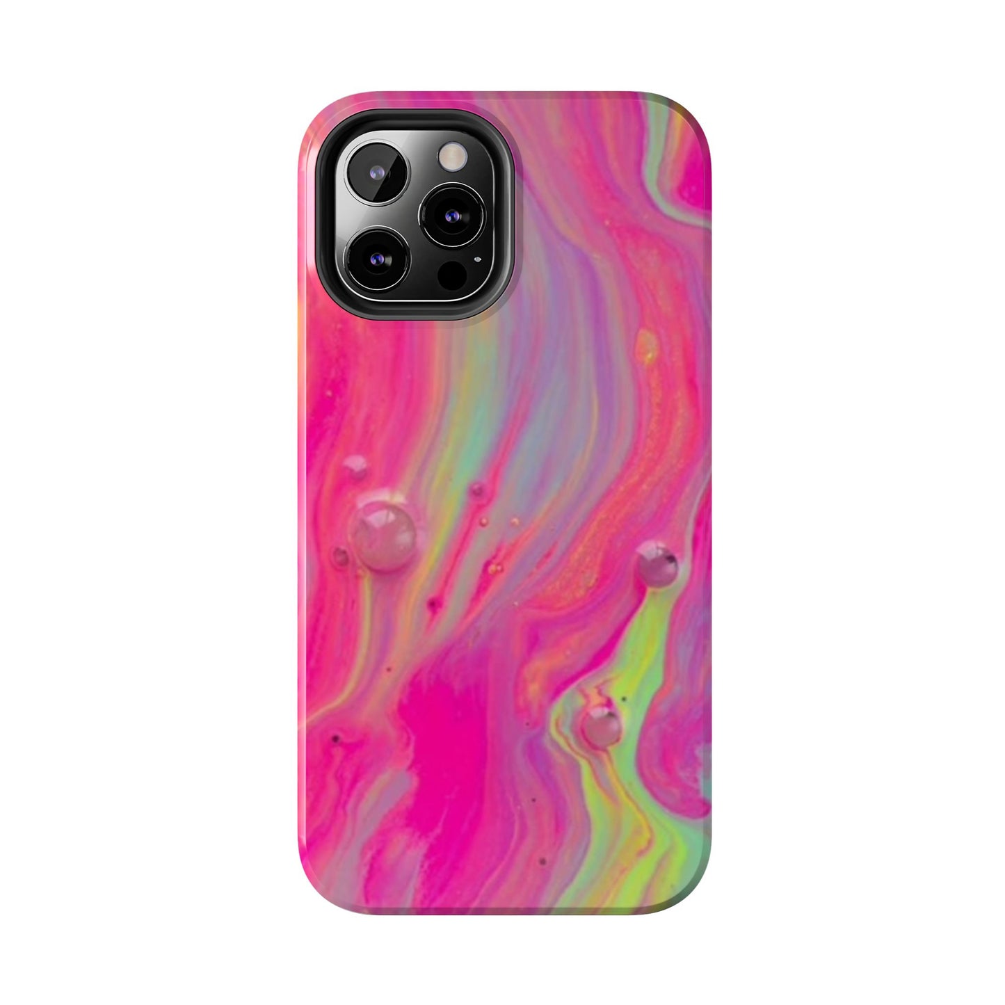 Colorful Swirl Futuristic Tough Phone Case, Stylish Durable Cover for Iphone