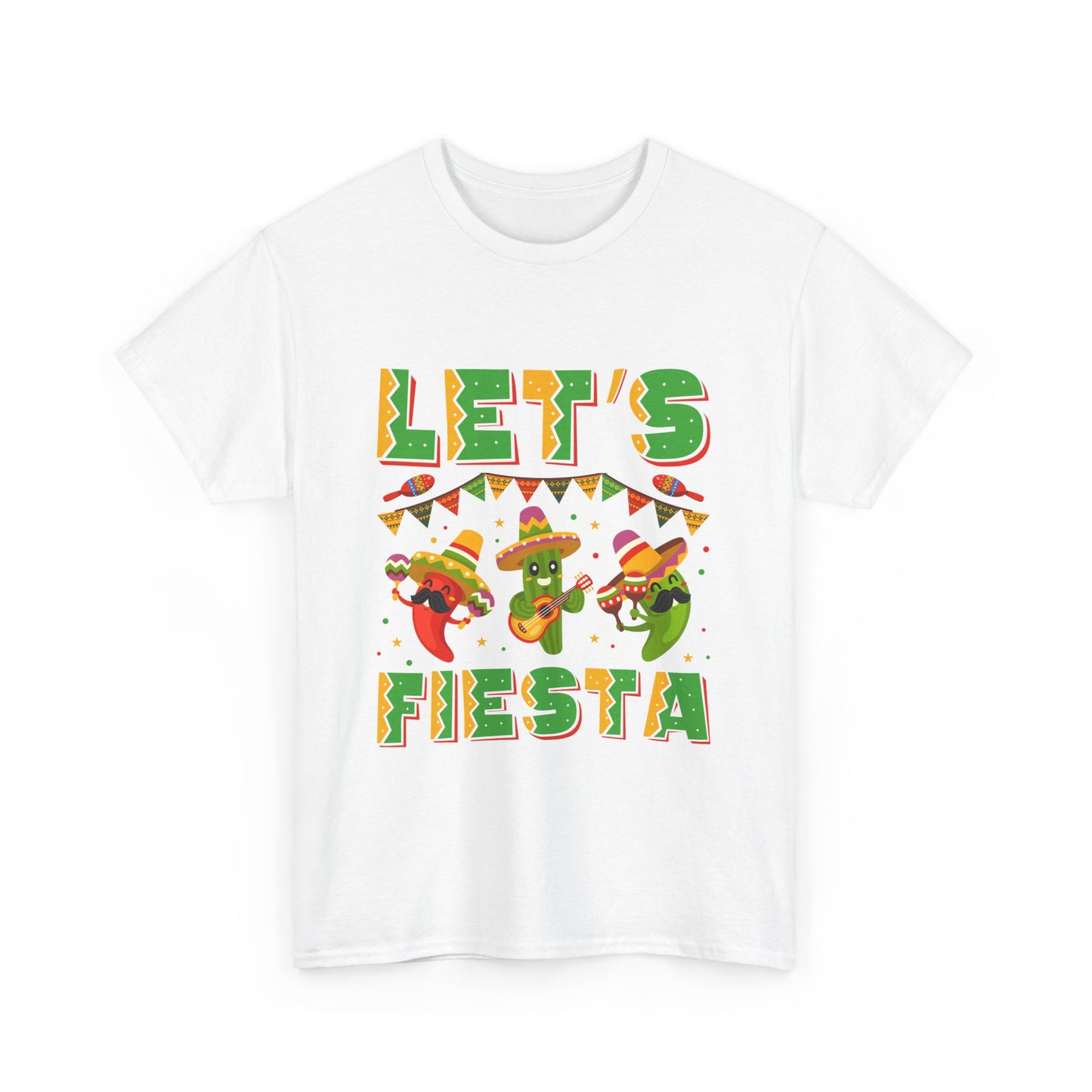 Let's Fiesta Unisex Heavy Cotton Tee - Fun Party Shirt for Celebrations