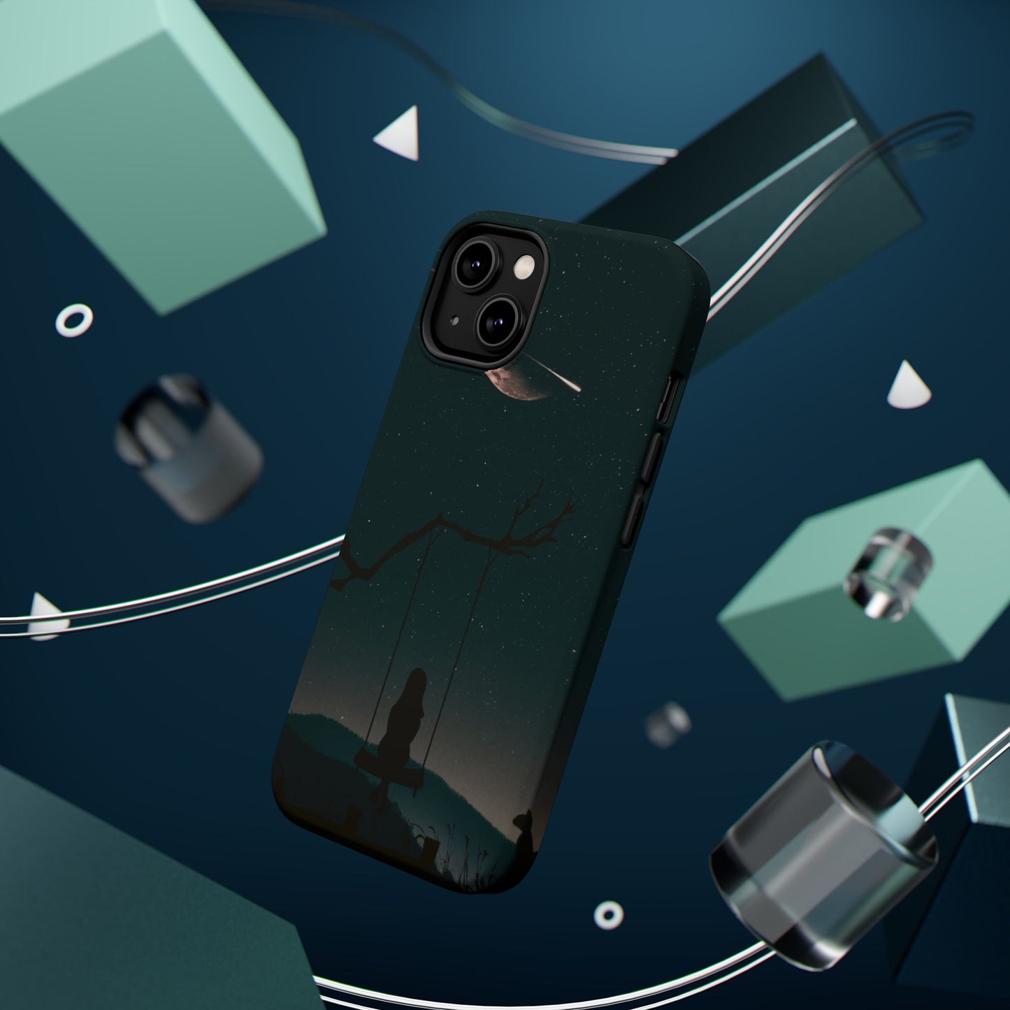 Dreamy Night Sky Tough Magnetic Phone Cases Unique Celestial Design for Iphone