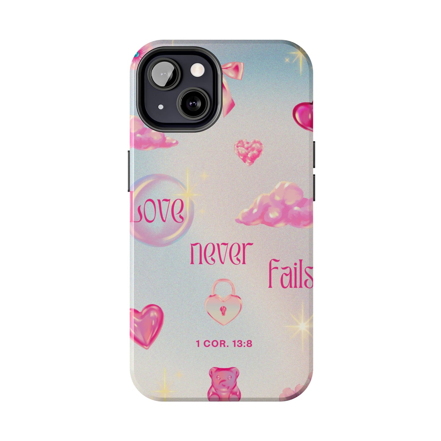 Love Never Fails Bible Verse Tough Phone Case