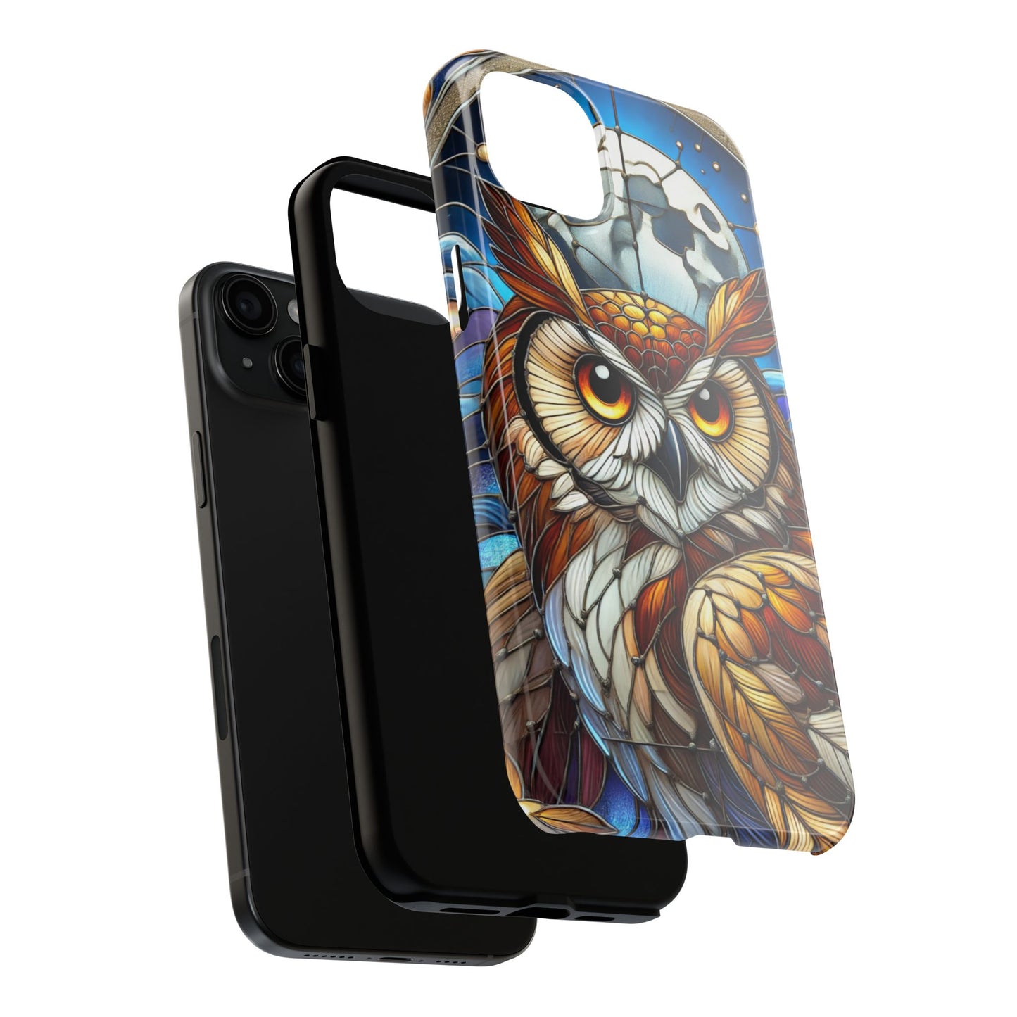 IPhone Case - Owl Stained Glass Design - Durable Protection
