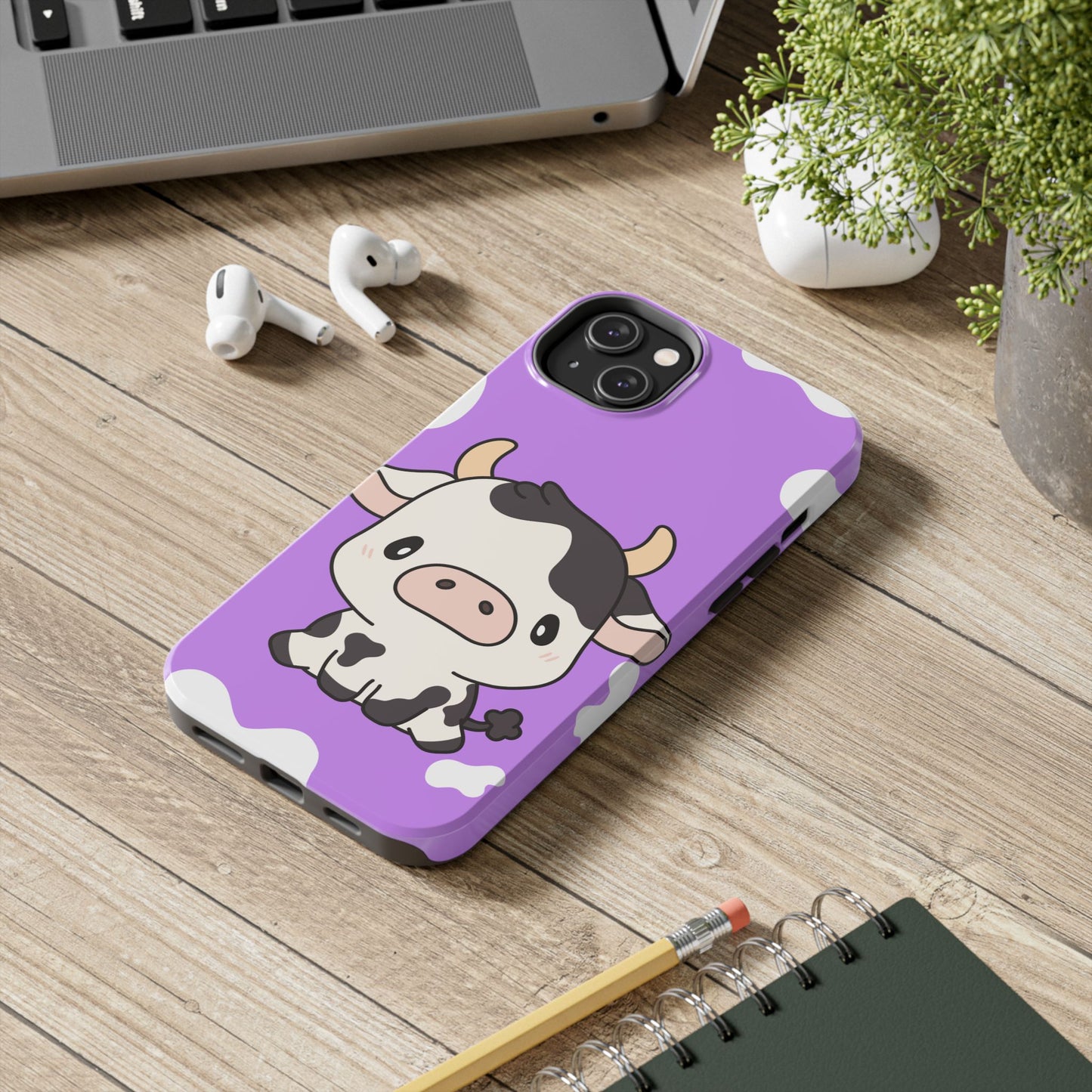 Cute Cow, Farm Animal, Tough Phone Case