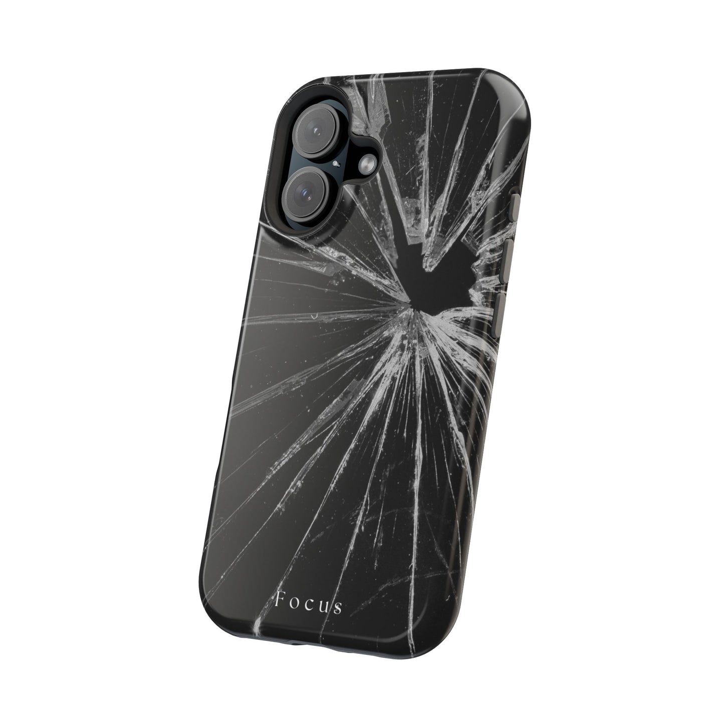 Durable Magnetic FOCUS Broken Glass Stylish Tough Case
