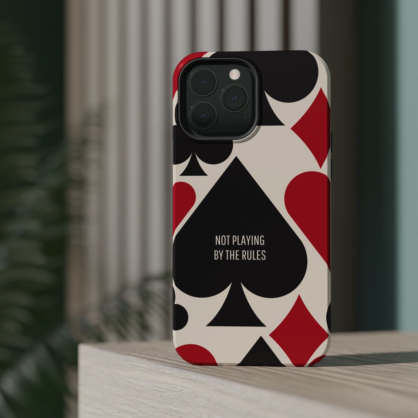 Bold Playing Card Tough Phone Case - Not Playing by the Rules for Iphone