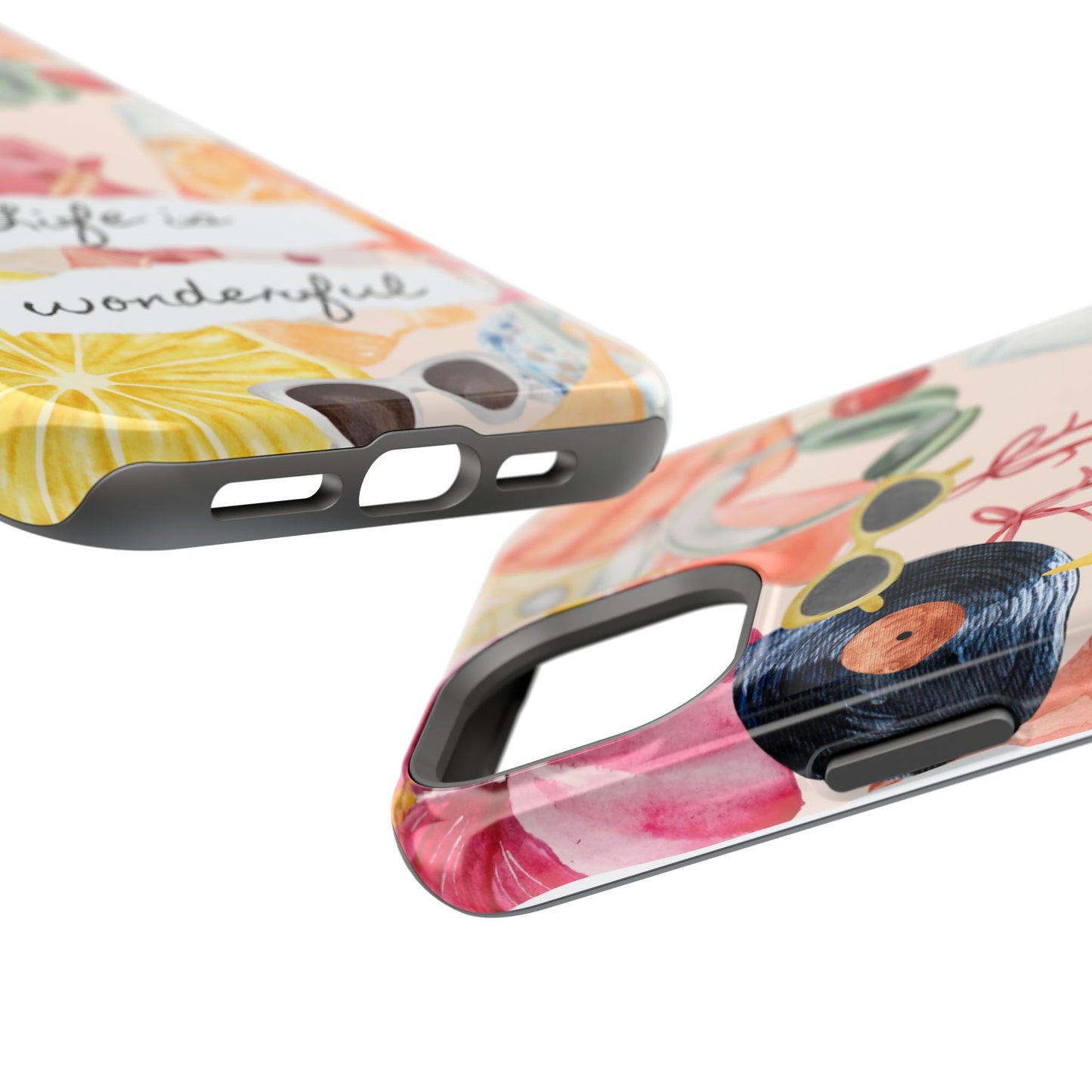 Life is Wonderful, Stylish Phone Cover, Cute Phone Accessory, Gift for Her, Summer Vibe Phone Case