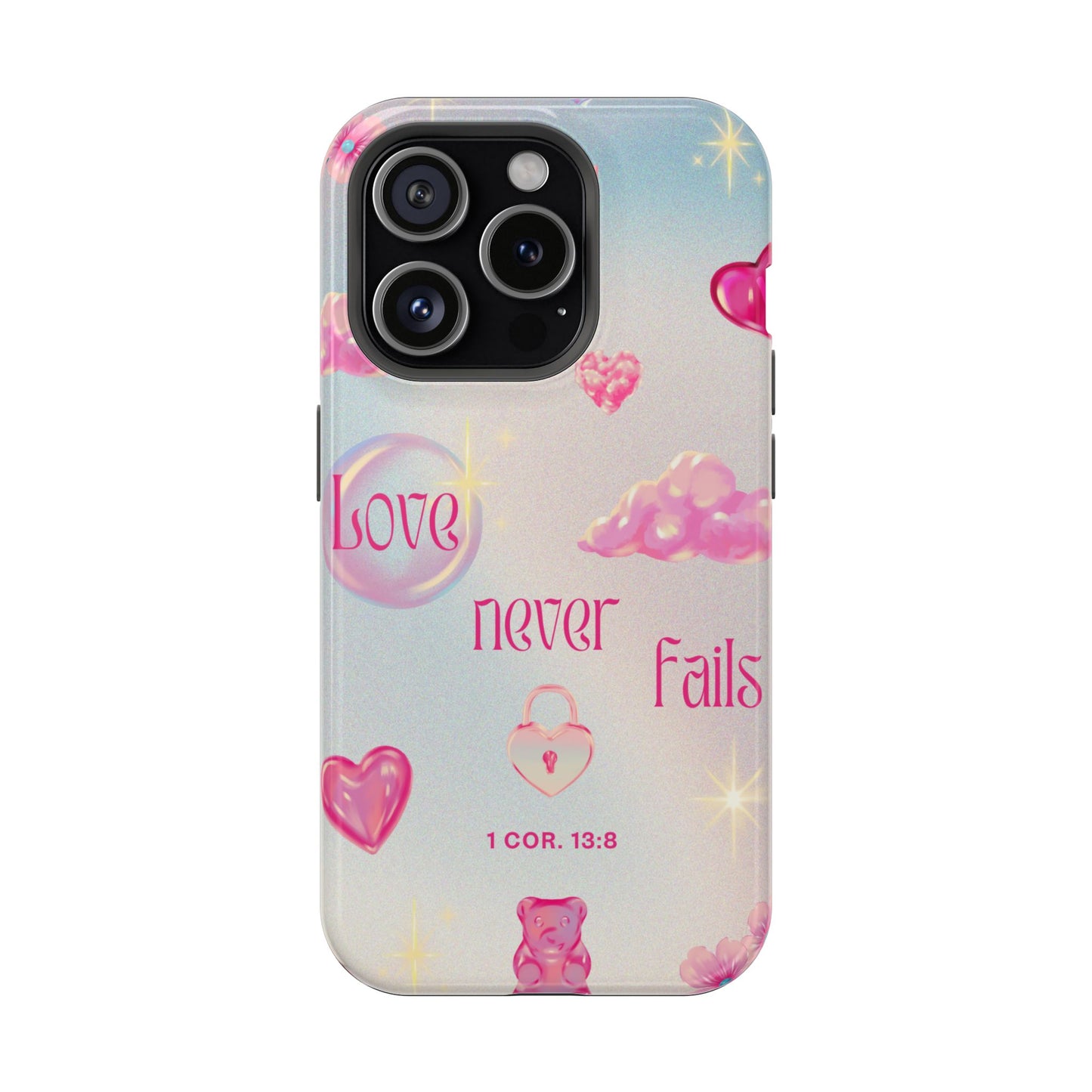 Love Never Fails Bible Verse Tough MAGNETIC Phone Case