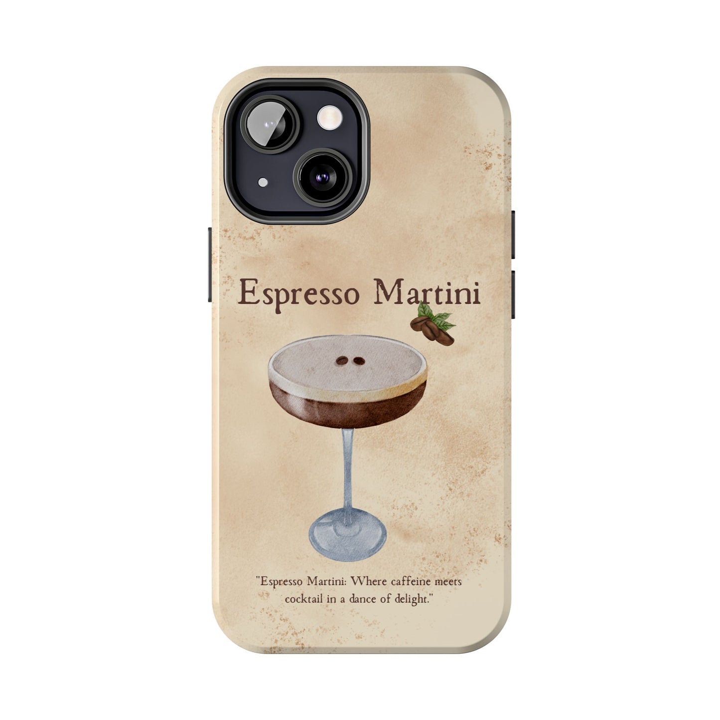 Espresso Martini Tough Phone Cases | Stylish Drink Design | Unique Gift for Cocktail Lovers | Perfect for Any Occasion