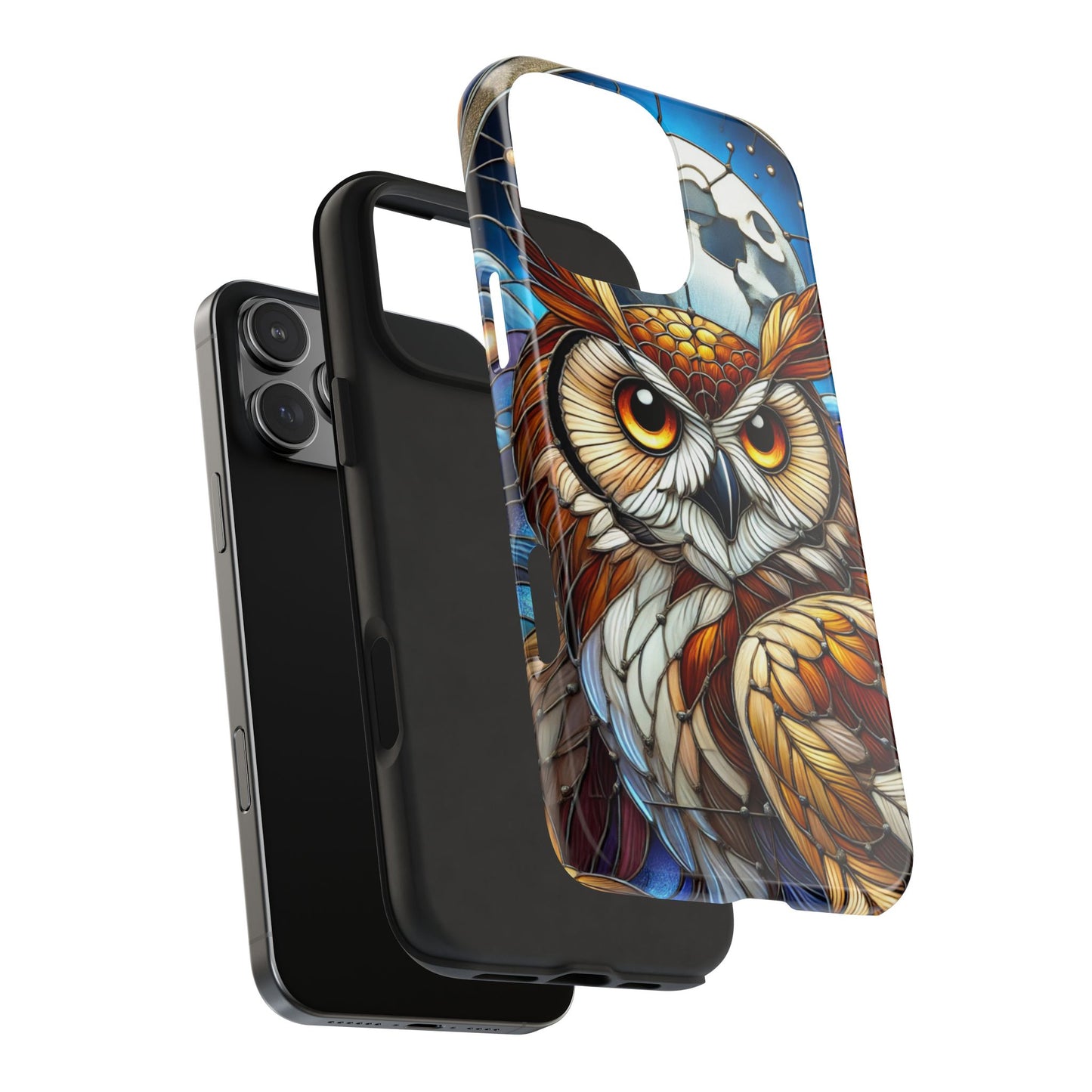 IPhone Case - Owl Stained Glass Design - Durable Protection