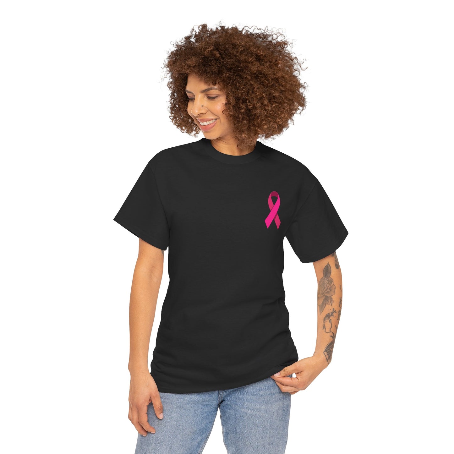 Breast Cancer Awareness Tee - "Give Cancer the Boot" Unisex Cotton Shirt