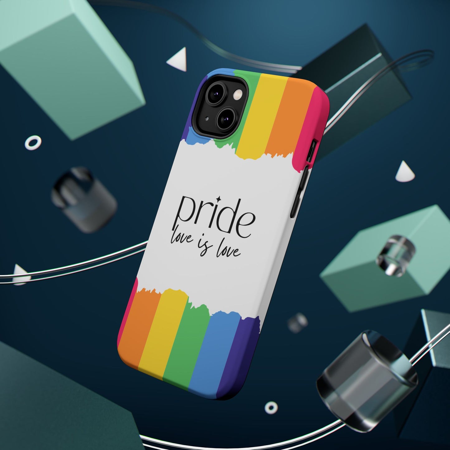 Pride - Love is Love, LGBTQ+, Rainbow Tough Phone Case