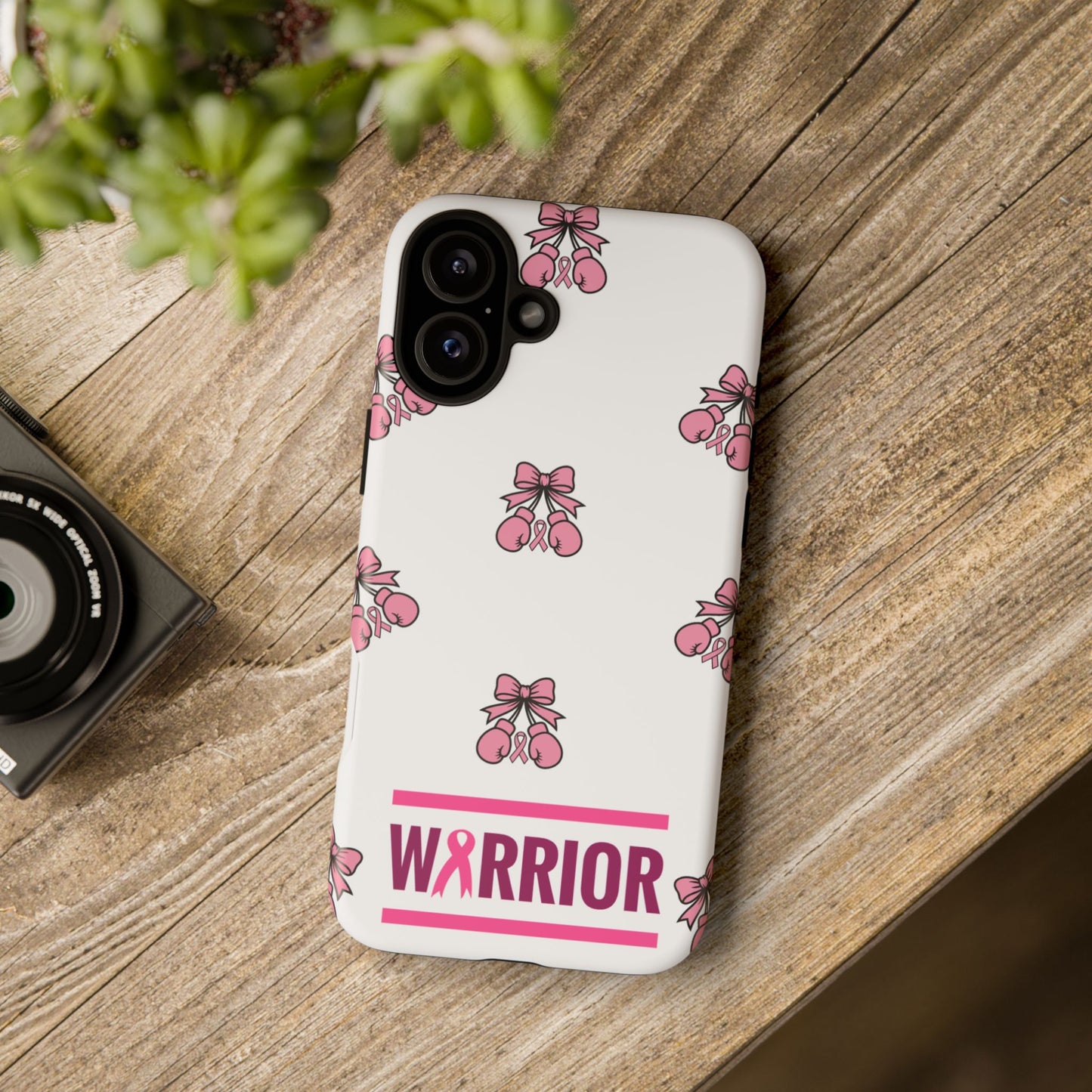 Phone Case - Pink Warrior Cancer Awareness Gift for Breast Cancer Survivor for Iphone