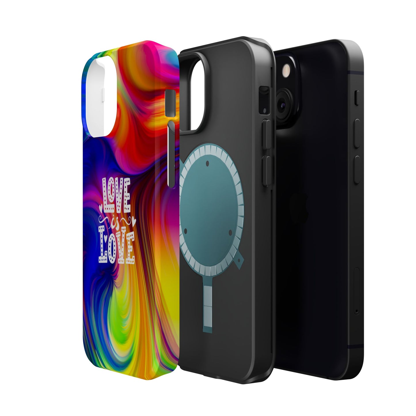 LOVE IS LOVE Colorful Love, Pride Tough Phone Case