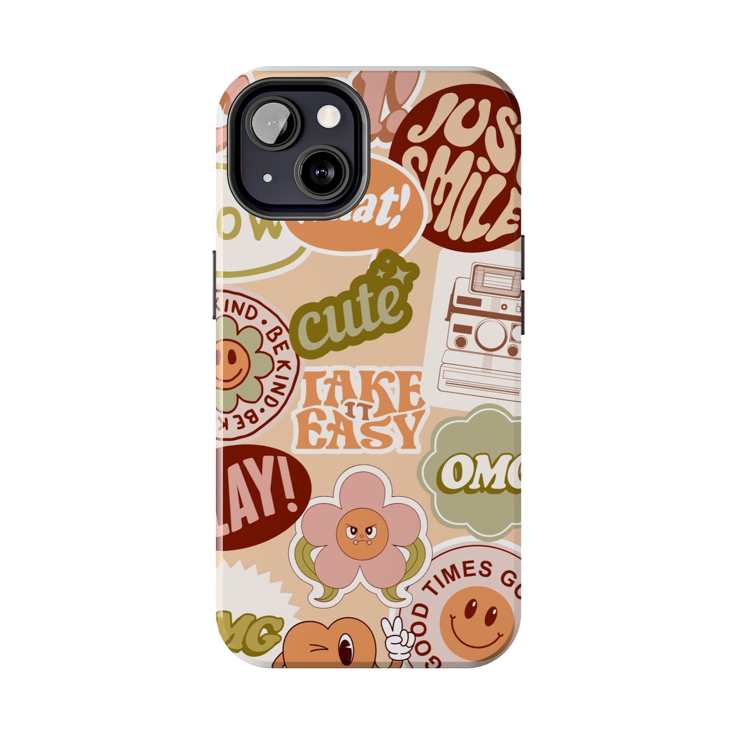 Vibrant, Positive Affirmation Sticker Phone Cases, Cute for Teens, Fun Ideas, Everyday Use