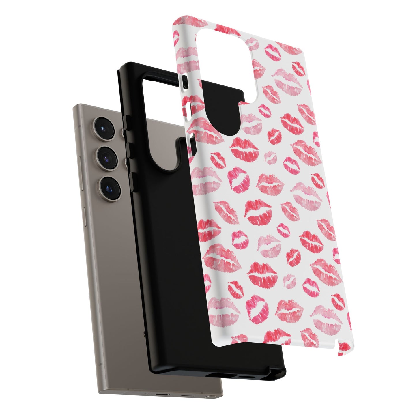 Kiss Pattern Tough Phone Cases, Cute, Unique for Samsung