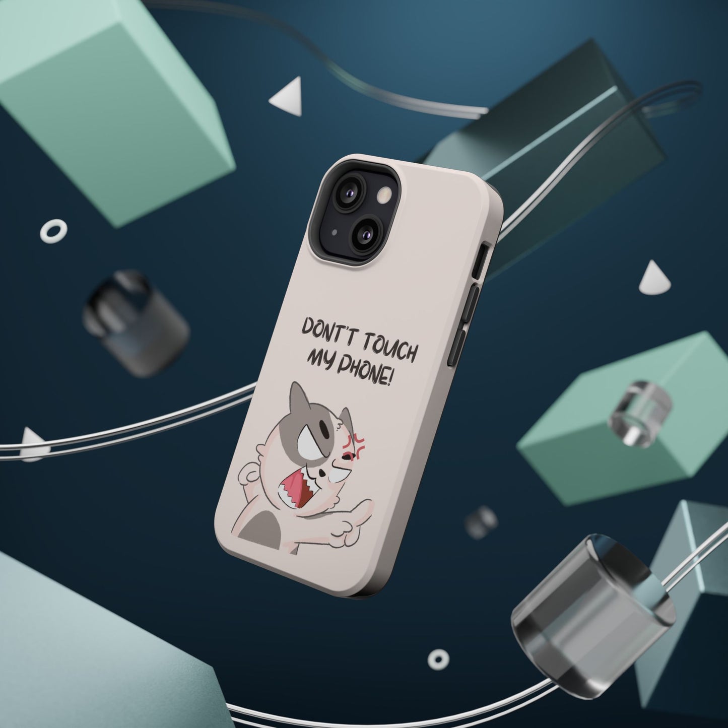 Funny Cat - Don't Touch My Phone! Tough MAGNETIC Phone Case
