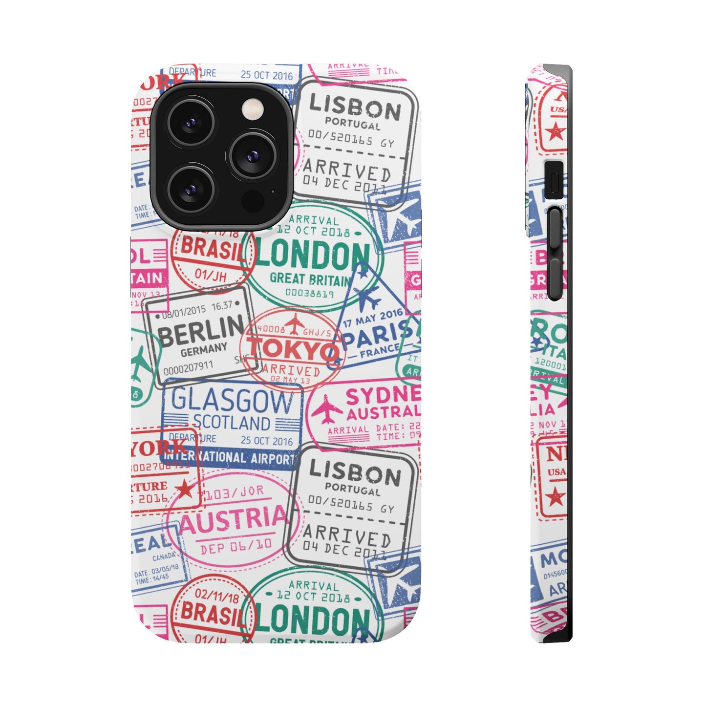 Travel-Inspired, Passport, Travelers, Adventure Stamp, Unique MAGNETIC Phone Case