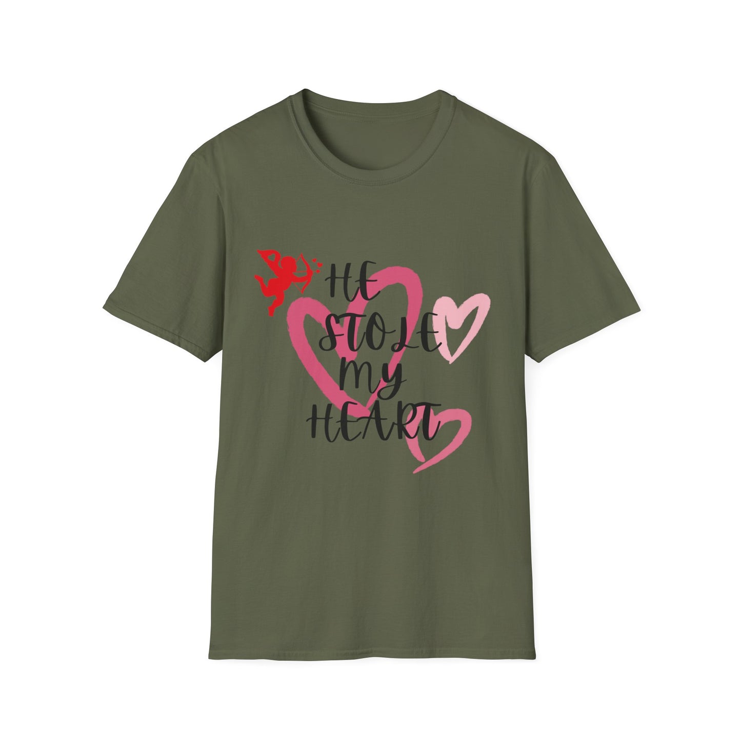 He Stole My Heart Unisex T-Shirt - Cute Valentine’s Day Couple Shift