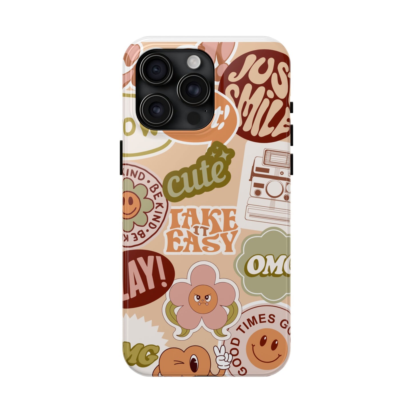 Vibrant, Positive Affirmation Sticker Phone Cases, Cute for Teens, Fun Ideas, Everyday Use
