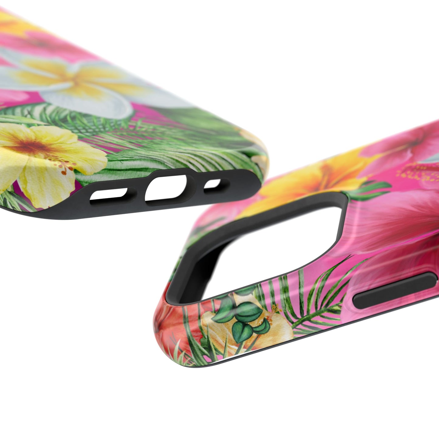 Tropical Floral MAGNETIC Phone Case - Tough, Durable, Chic Protection, Summer Vibes, Gift for Her