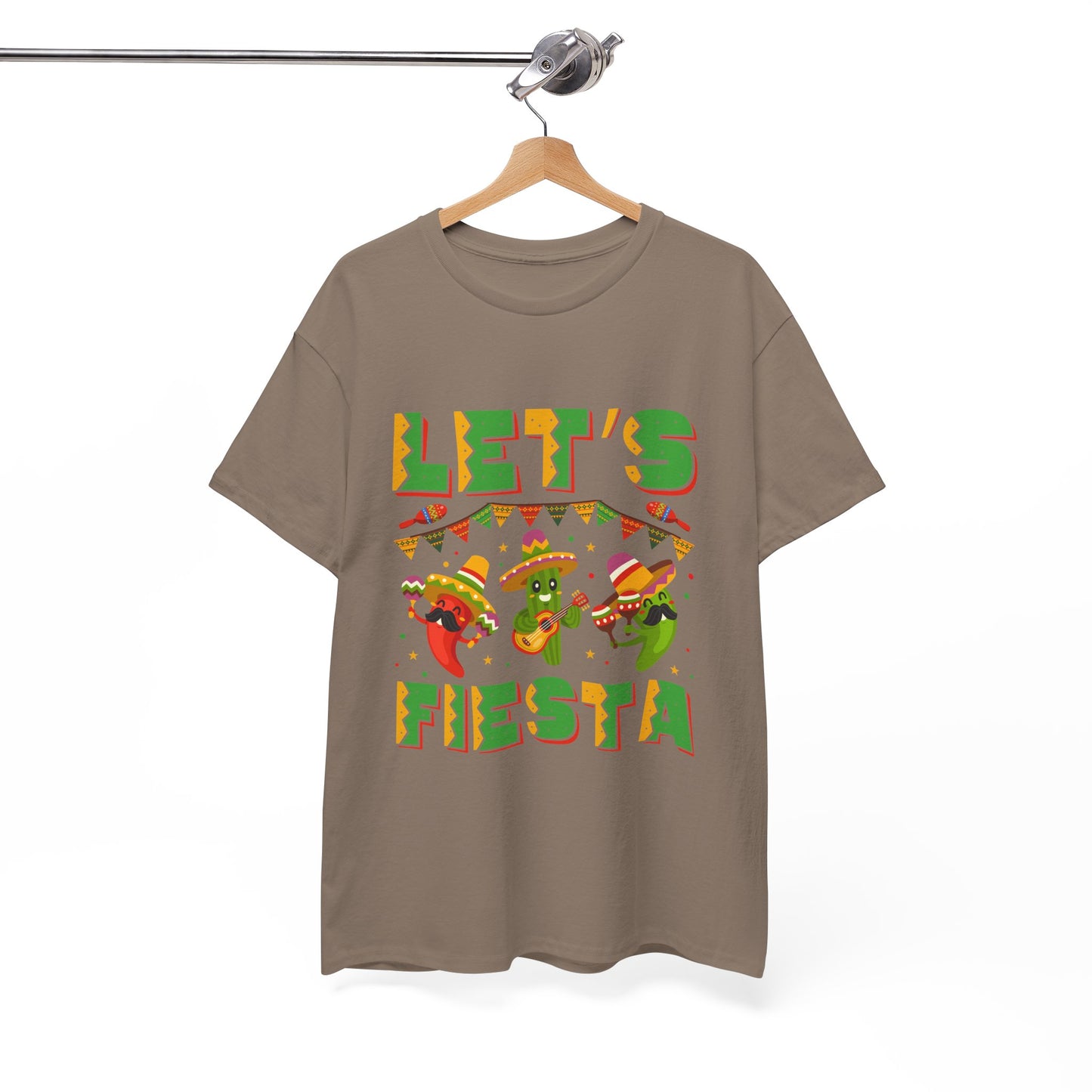 Let's Fiesta Unisex Heavy Cotton Tee - Fun Party Shirt for Celebrations
