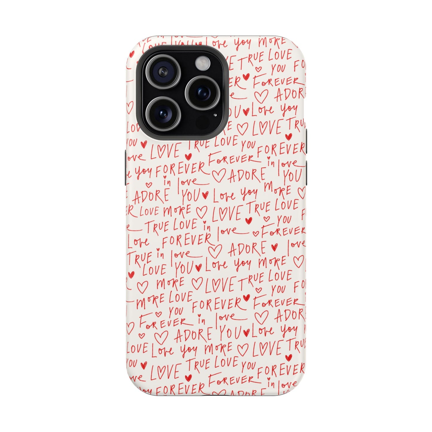 Love Hearts MAGNETIC Tough Case for iPhone, Cute Heart Design, Adore You Case, True Love Protection
