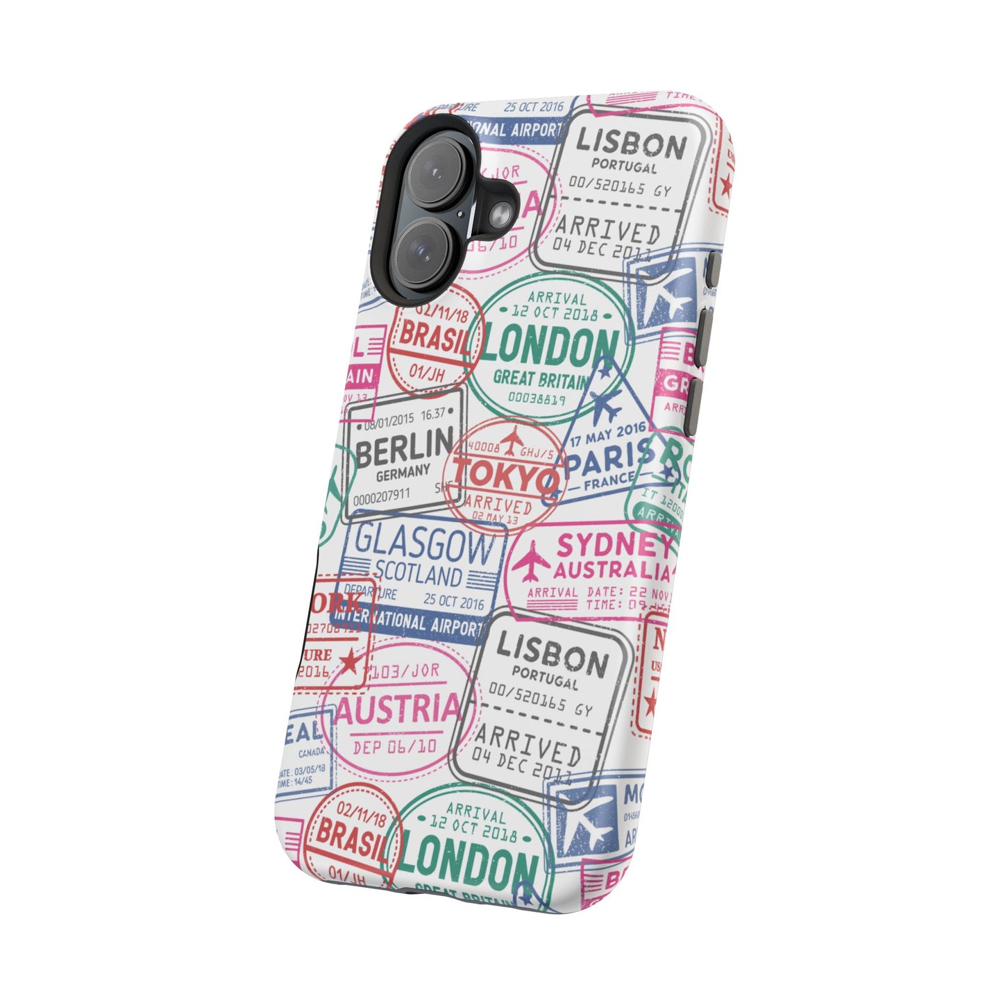 Travel-Inspired, Passport, Travelers, Adventure Stamp, Unique MAGNETIC Phone Case