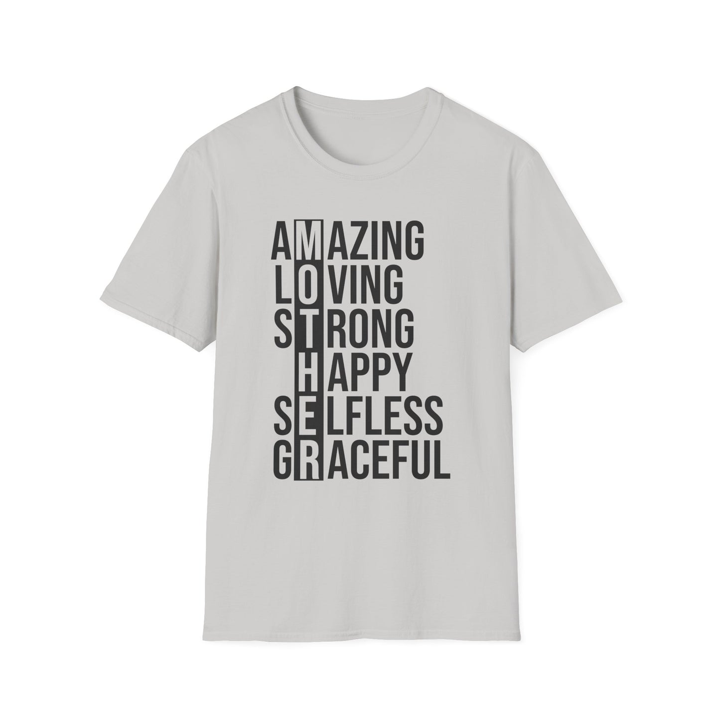 Affirmation T-Shirt - Inspirational Amazing Loving Strong Happy Selfless Graceful-MOTHER