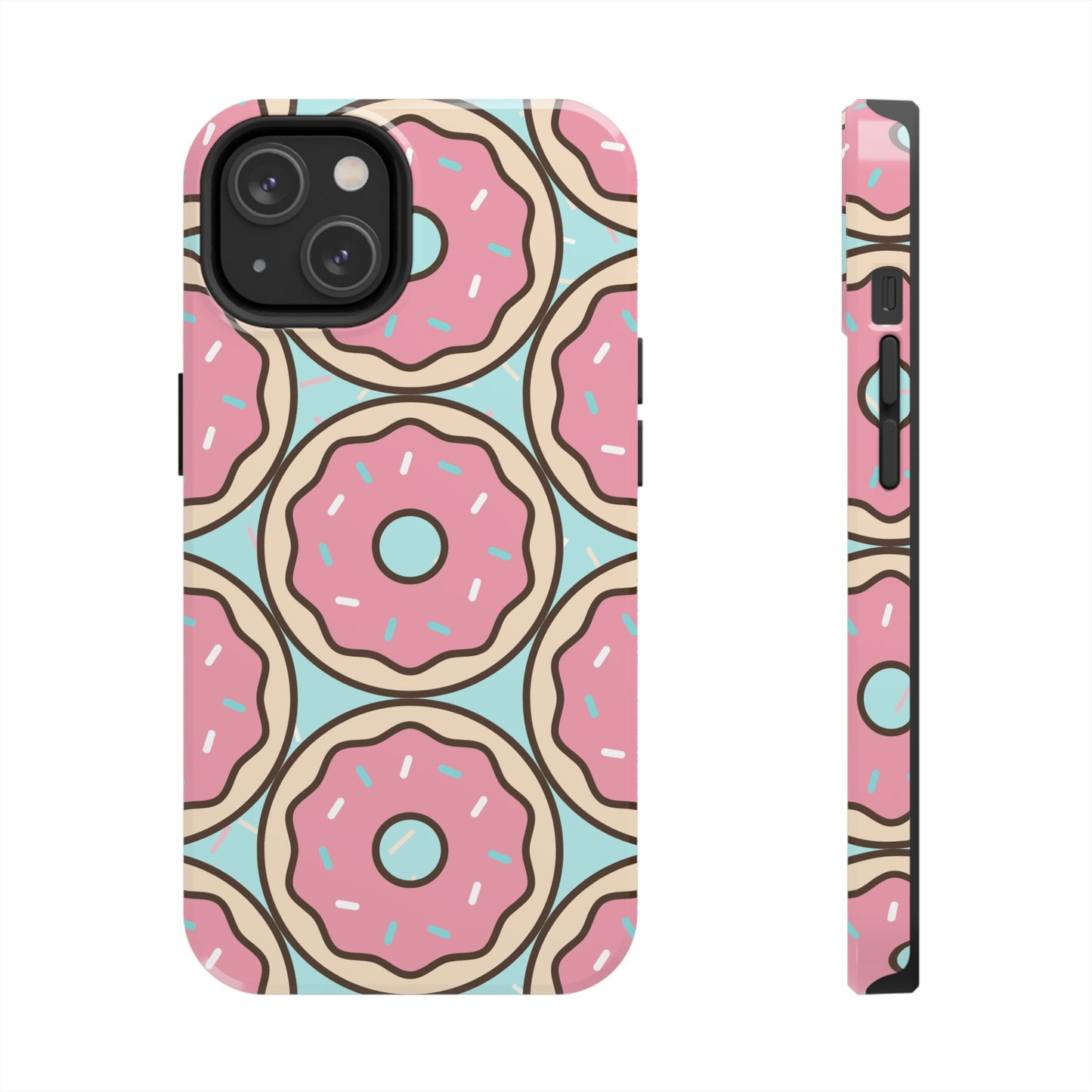 Cute Donut Pattern Tough Phone Case