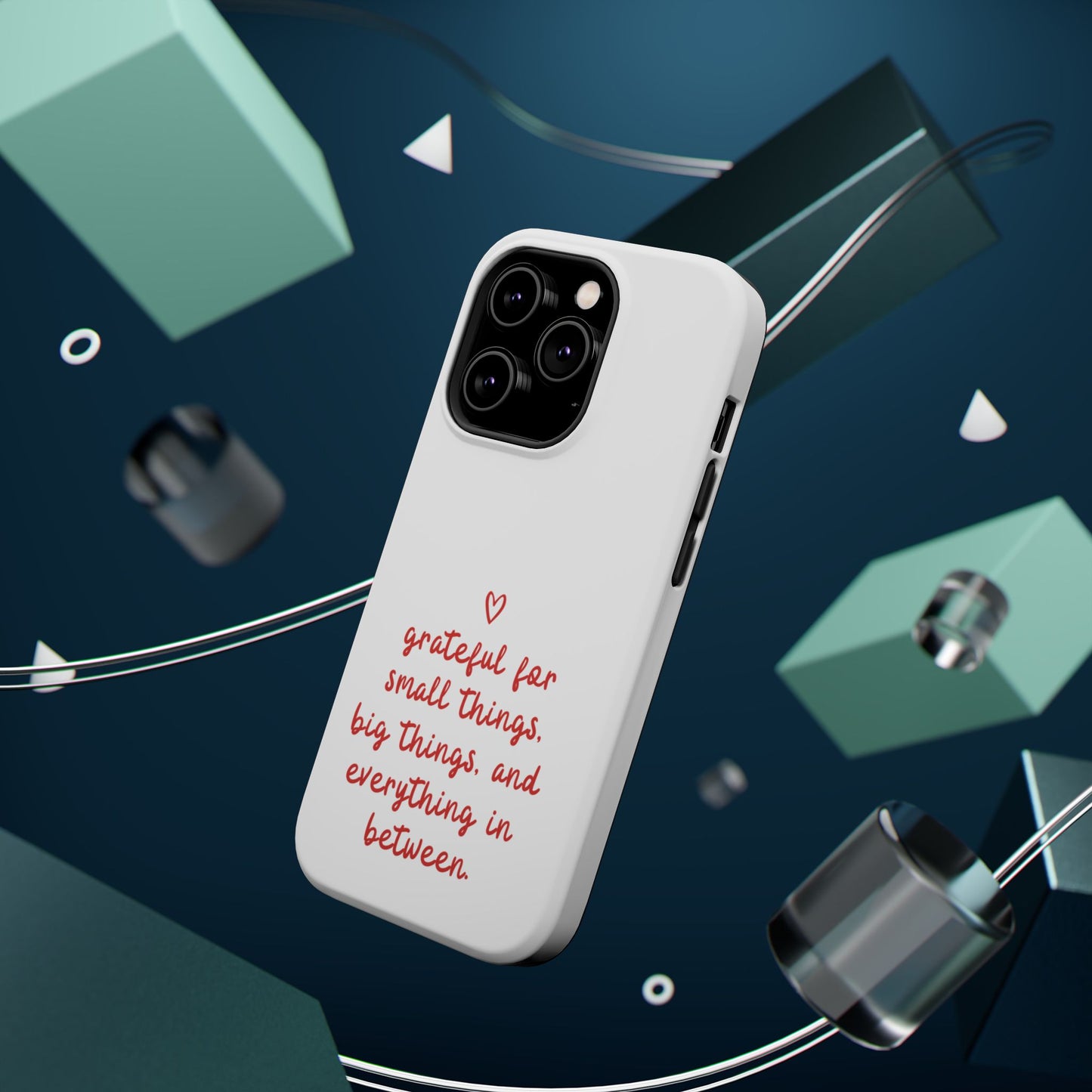 Grateful Small Things Magnetic Phone Case, Inspirational Phone Cover, Unique Gift, Everyday Reminder, Custom Tough Cases, Phone Protection