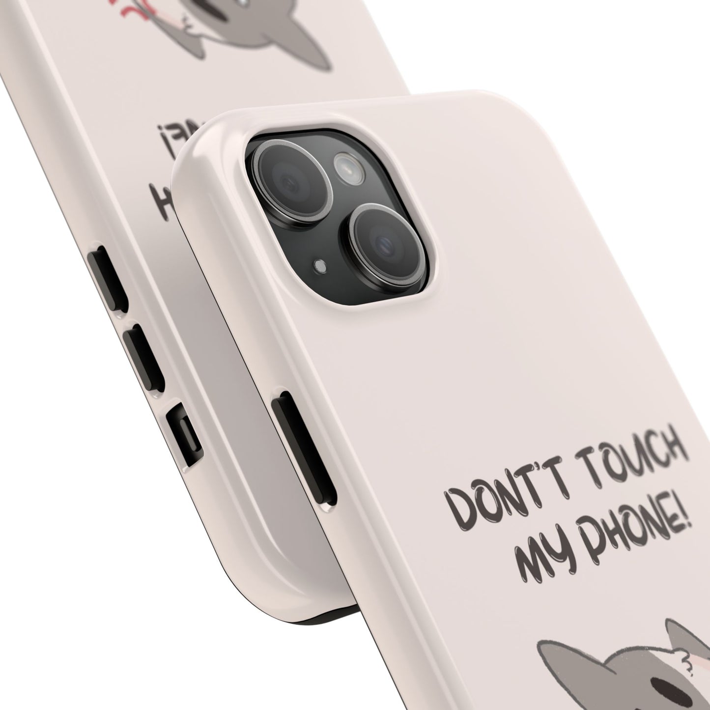Funny Cat - Don't Touch My Phone! Tough Phone Case